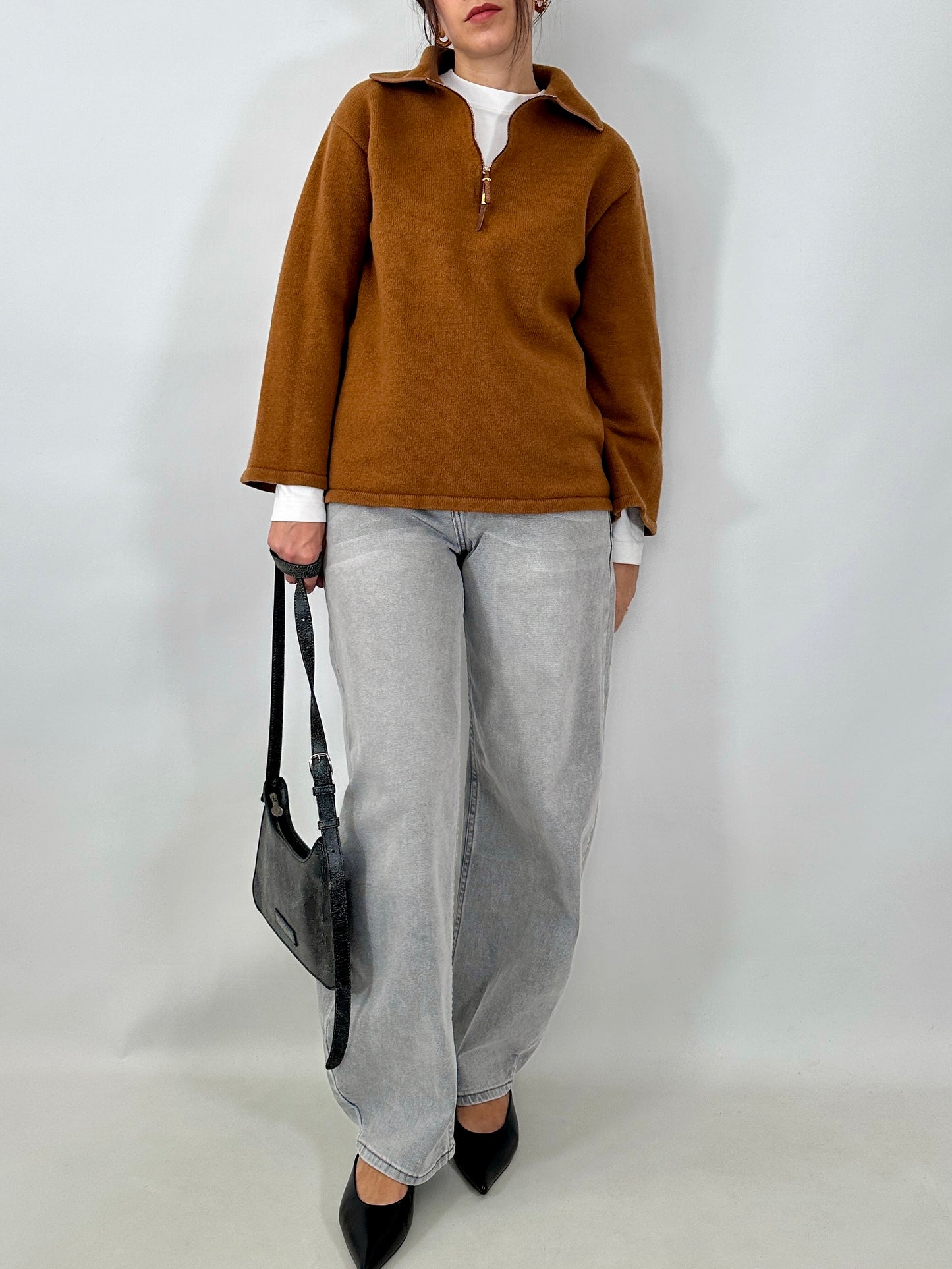 Vintage Gianfranco Ferré cashmere polo sweater