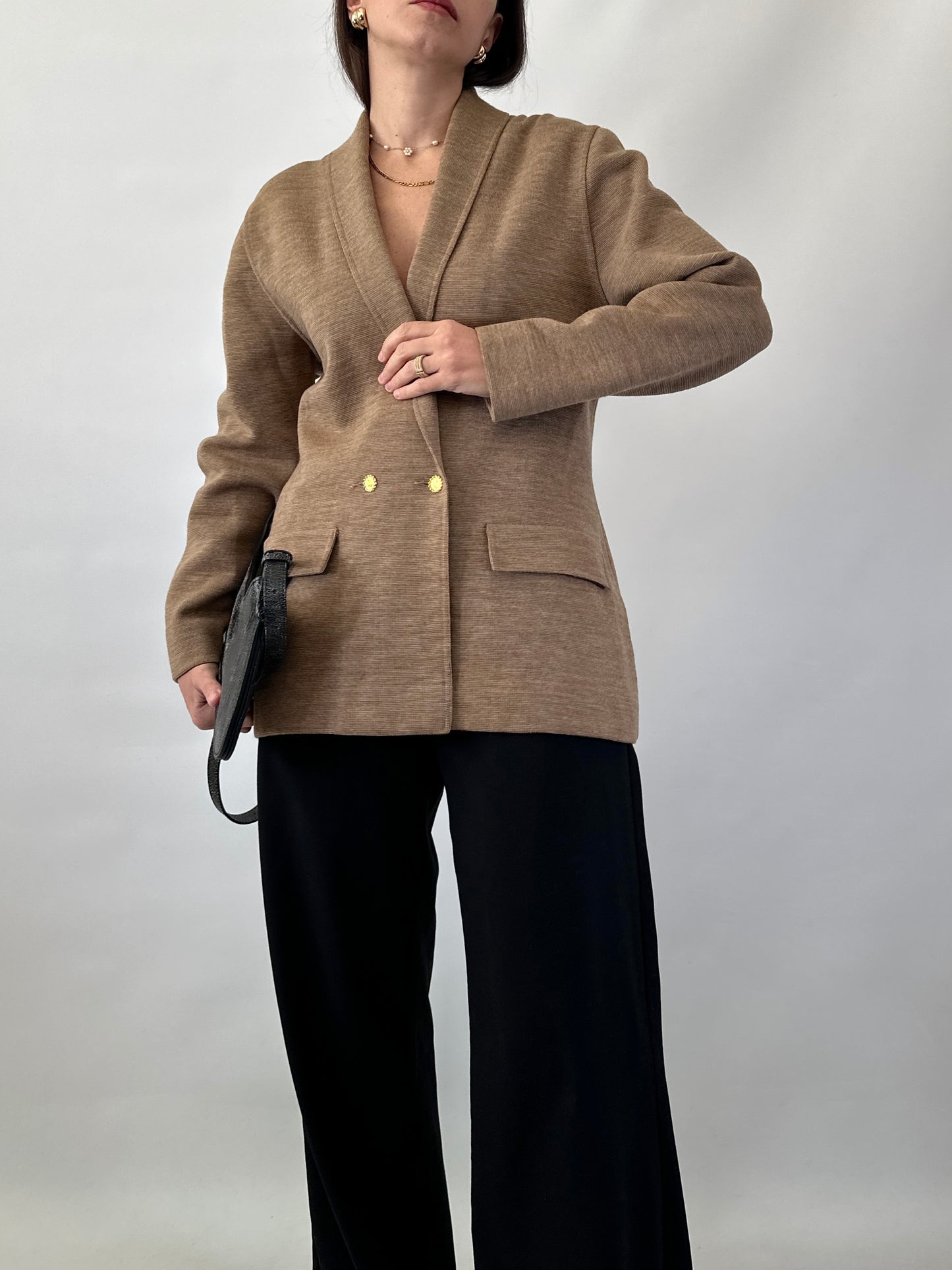 Vintage knitted wool jacket