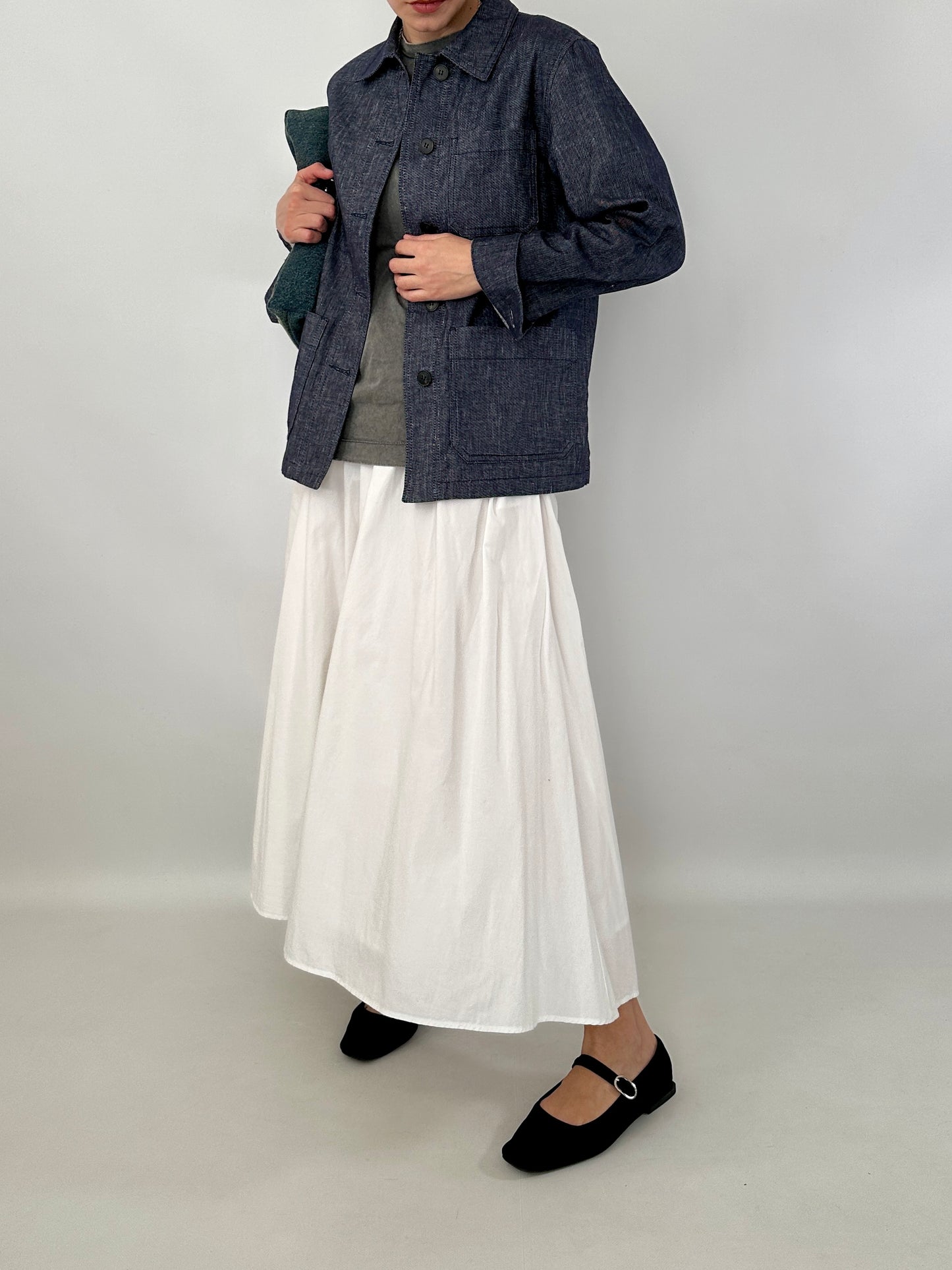 Max Mara linen and cotton denim jacket