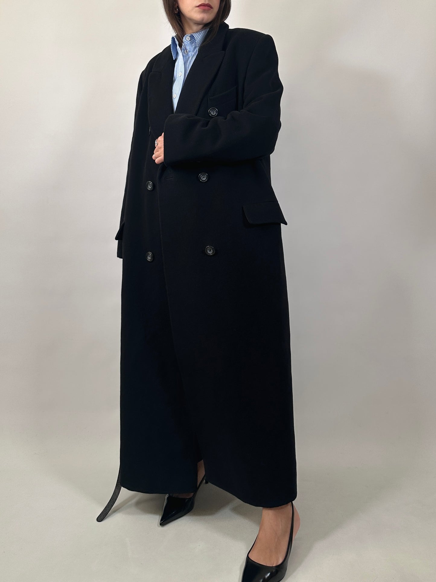 Vintage Extra Long Wool&Cashmere Coat