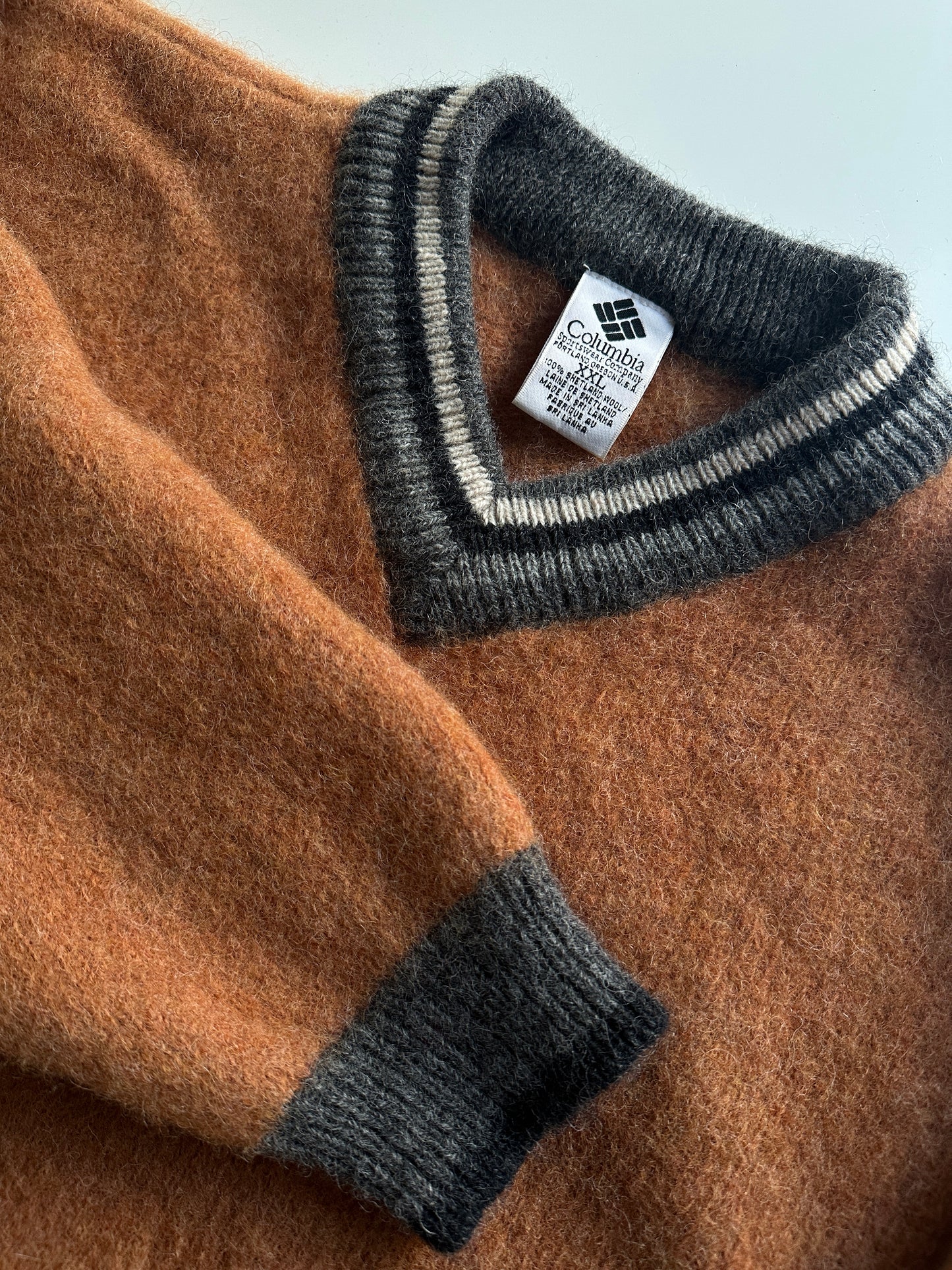 Columbia Sportswear 90s Shetland wool sweater