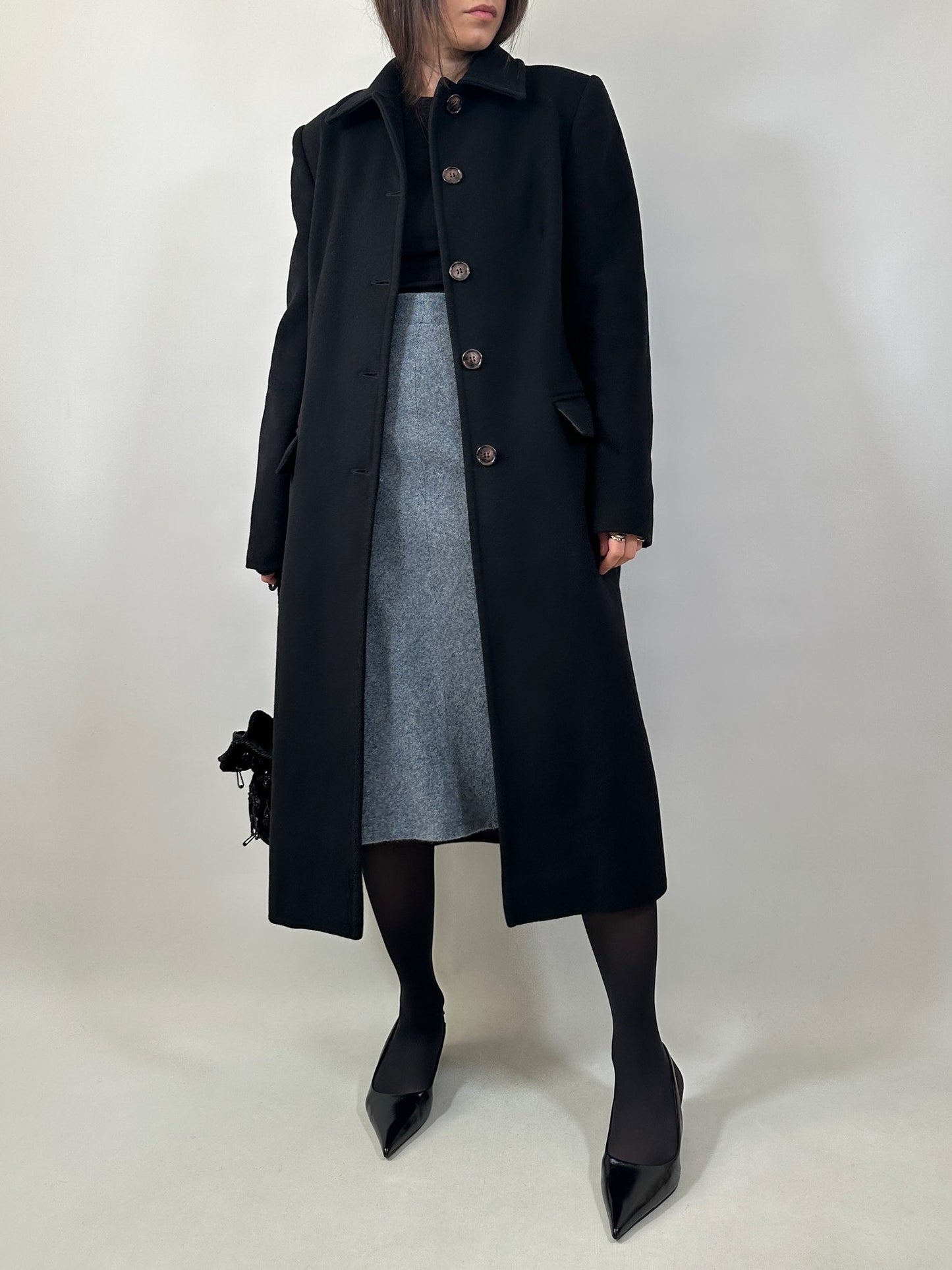 Classic Belted Wool and Cashmere Coat