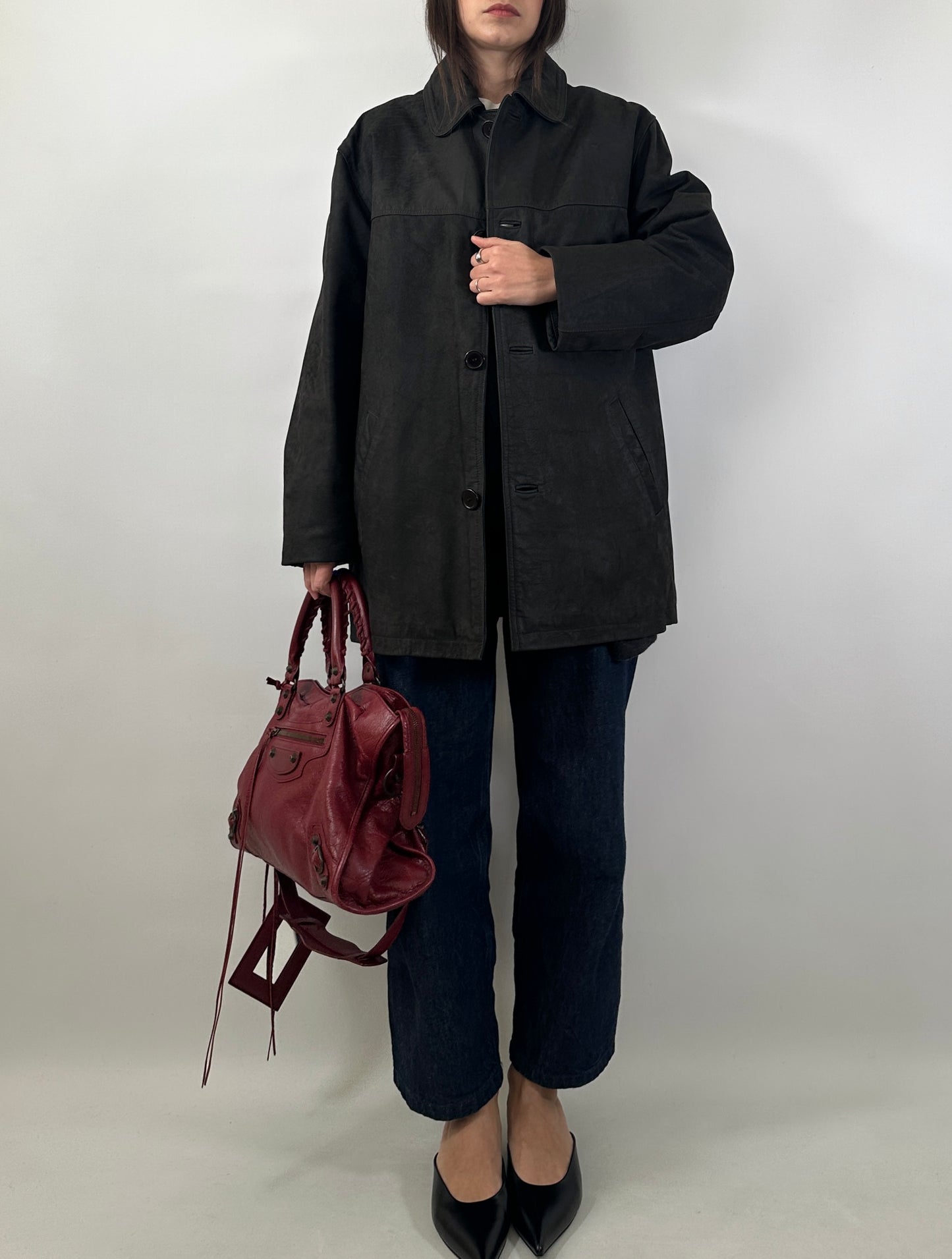 Black Buffalo Leather Jacket