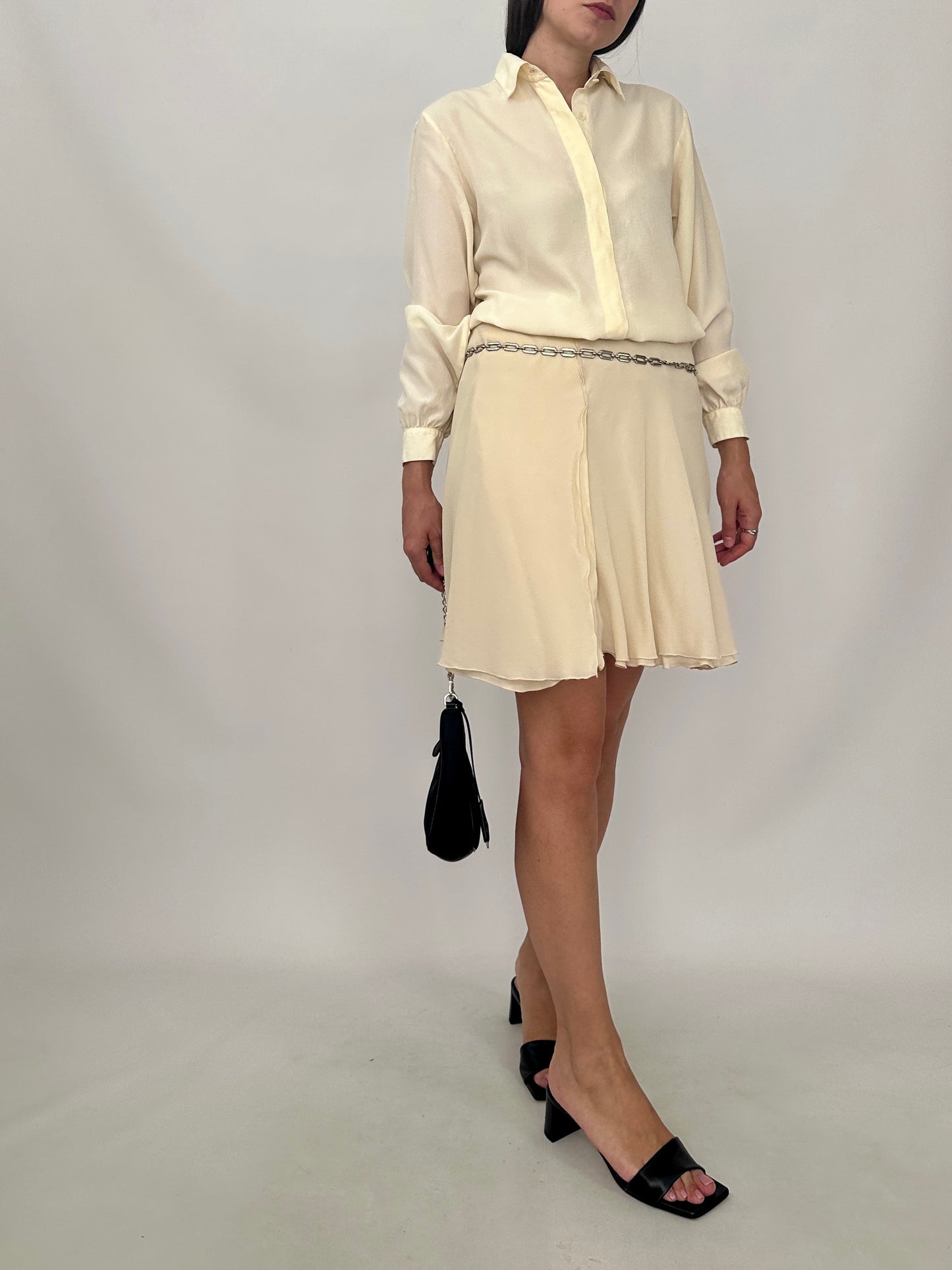 Vintage Silk Mini Skirt