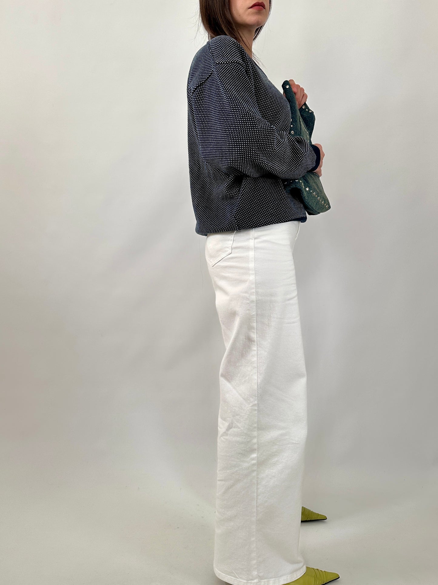 Vintage Valentino Microdot Pure Cotton Sweater