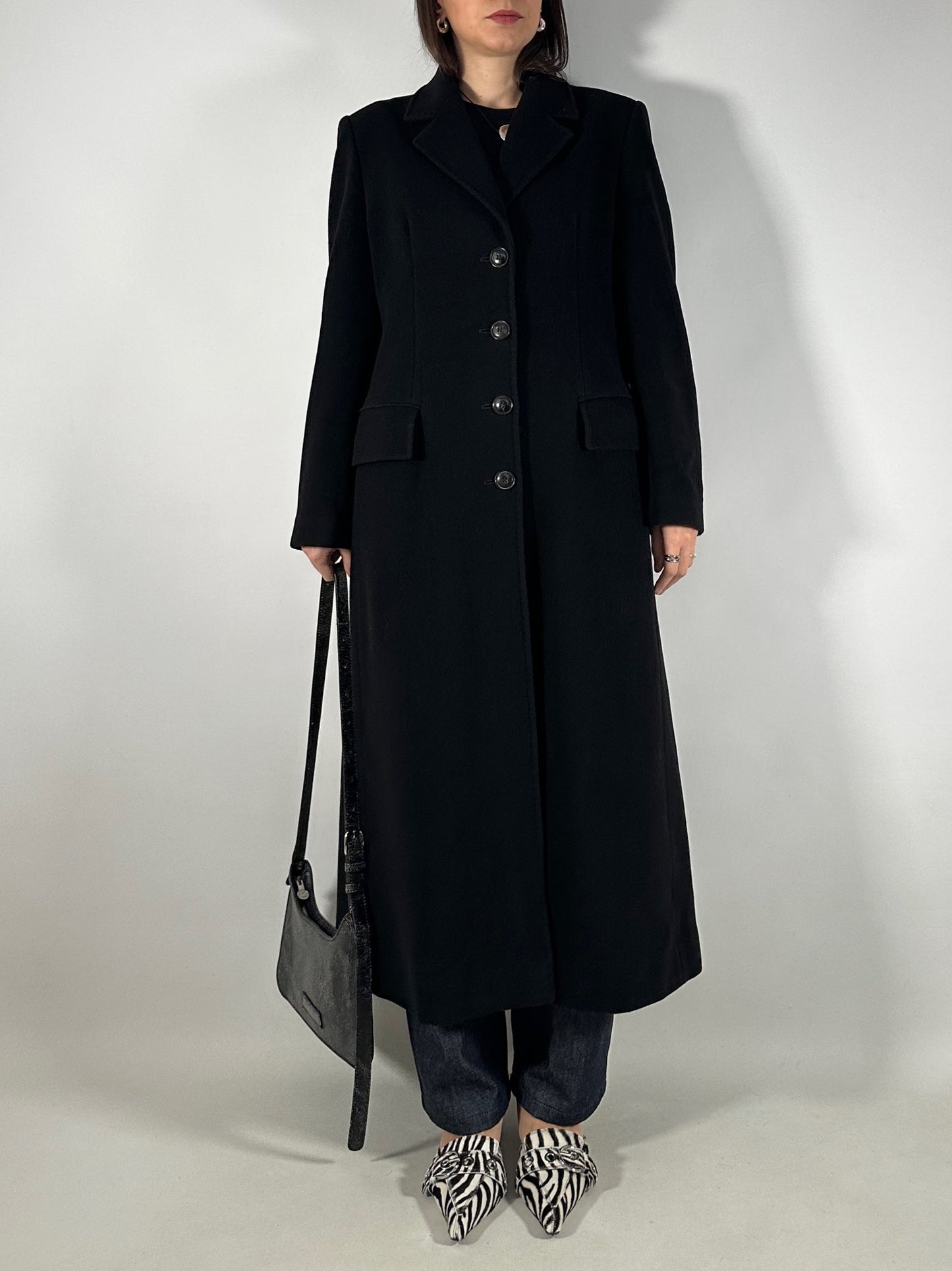 Long Tailored Wool&Cashmere Coat