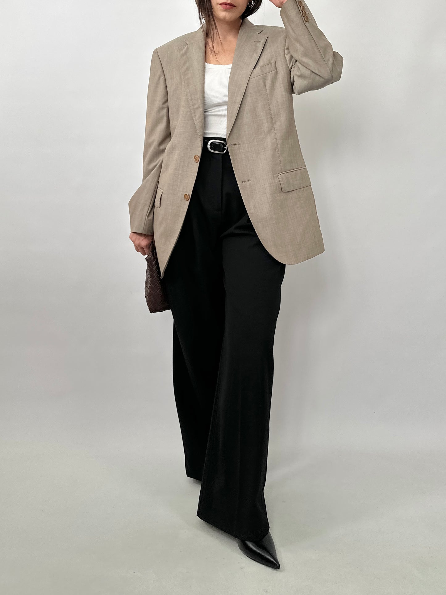 Lightweight Wool Tailored Blazer