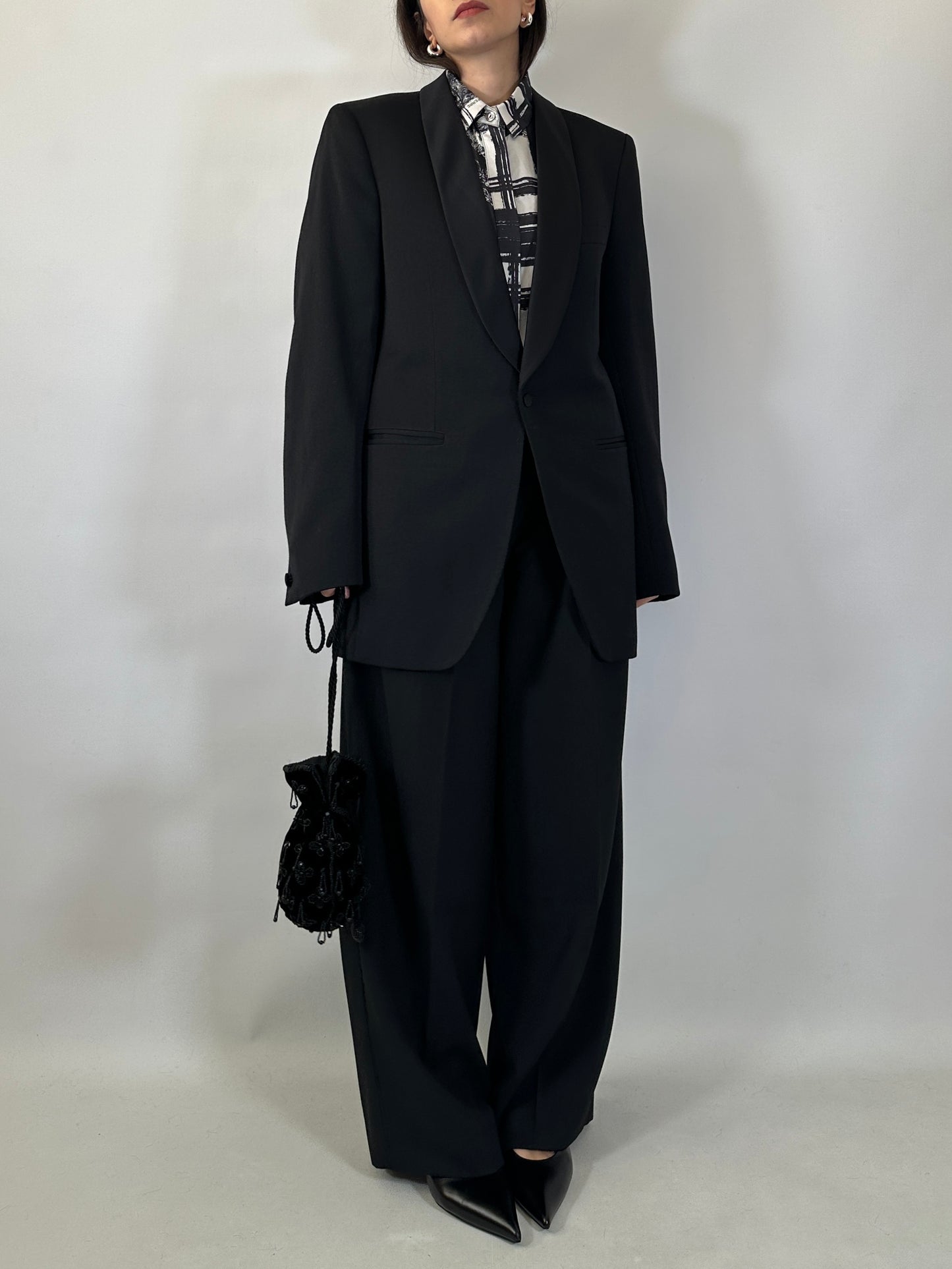 Vintage Black Tuxedo Blazer