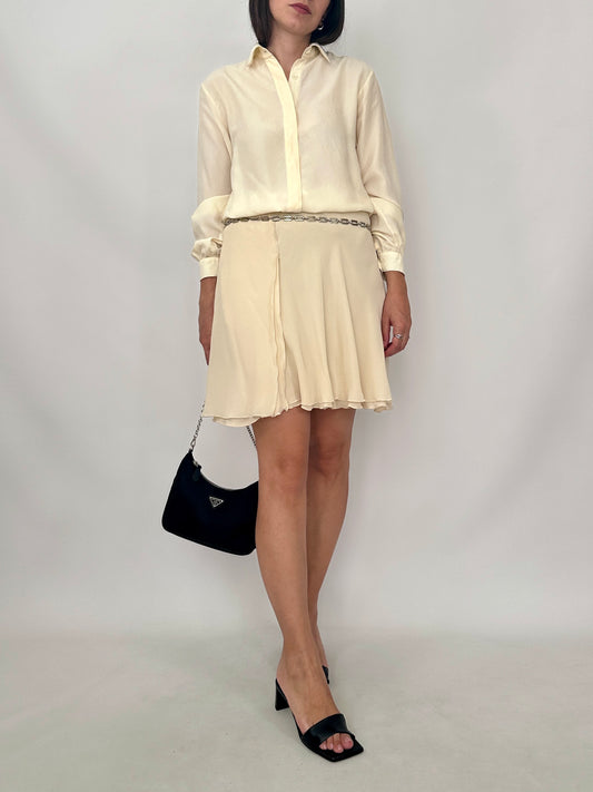 Vintage Silk Mini Skirt
