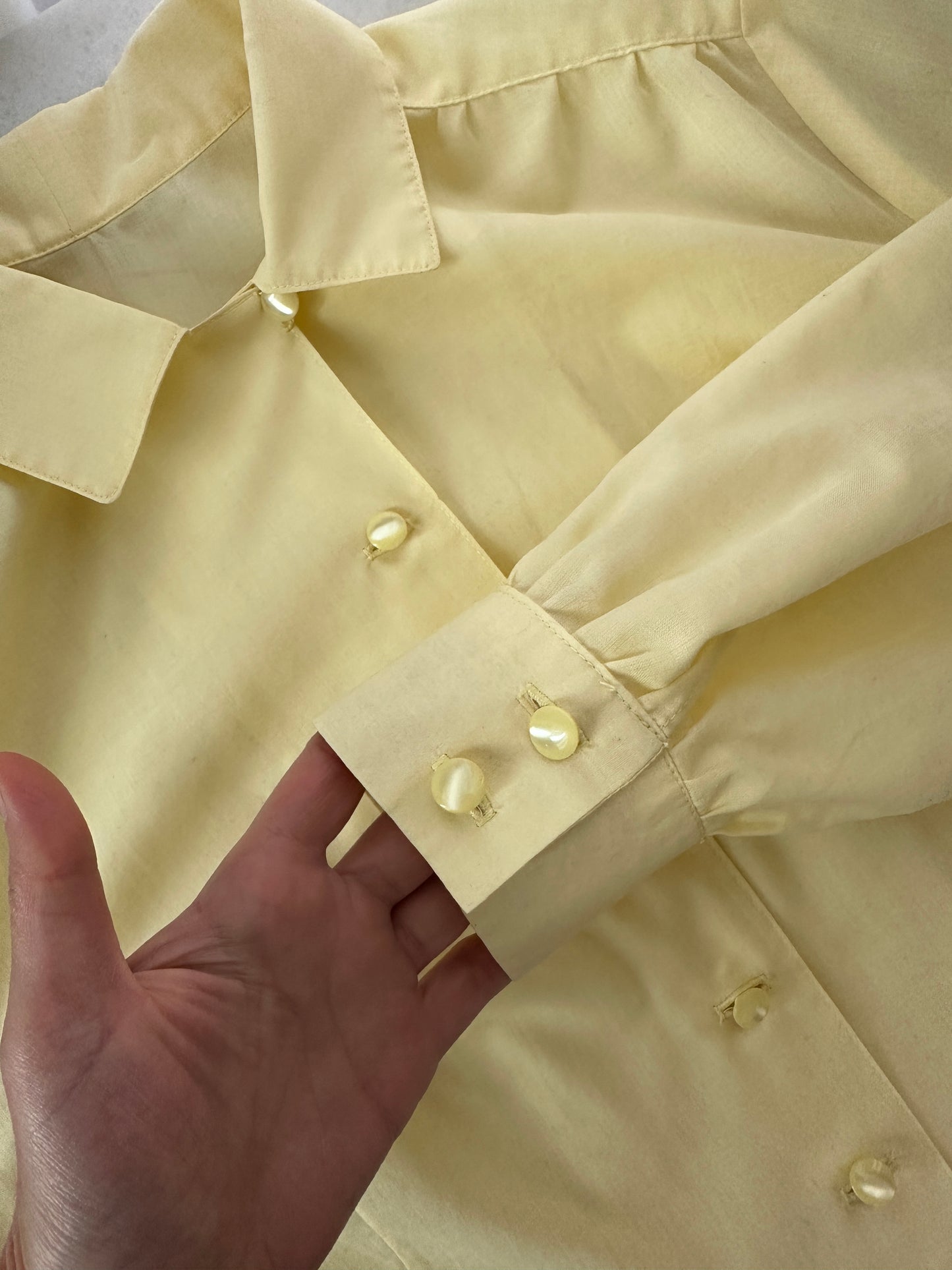 Butter yellow vintage shirt