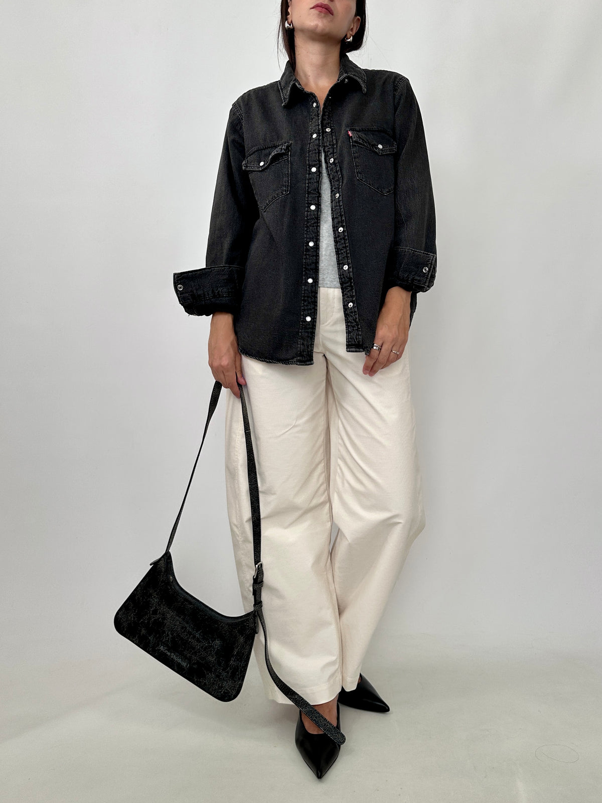 Levi’s Washed Black Western Denim Shirt