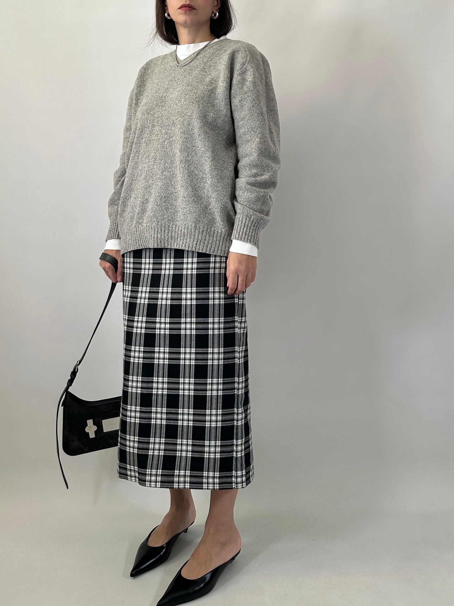 Soft wool blend V-neck sweater