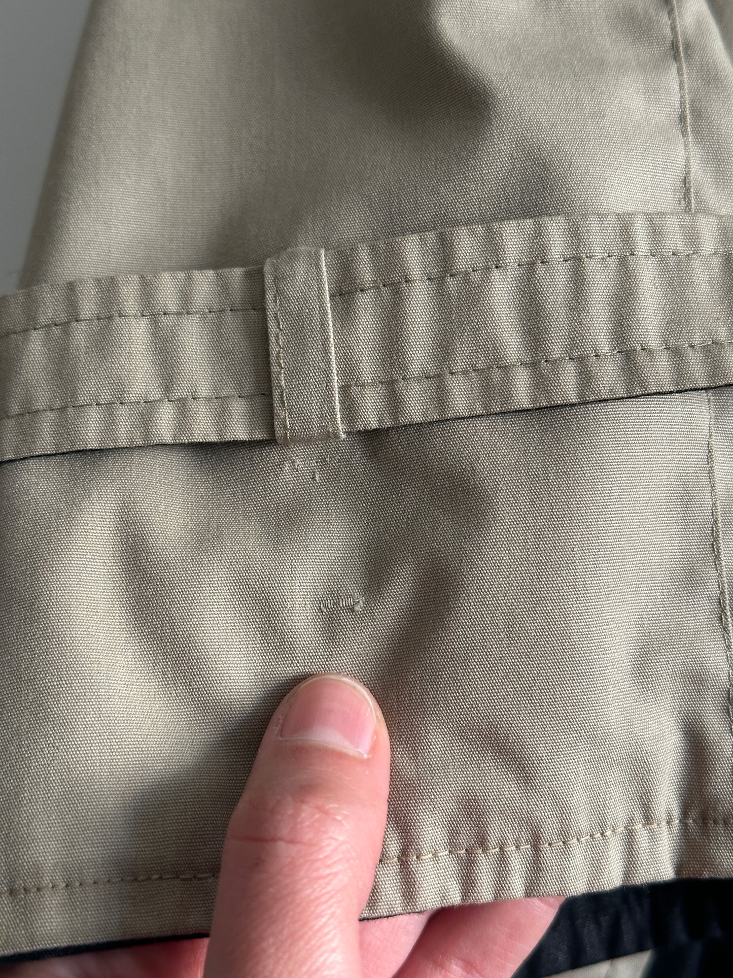Vintage Reversible Lightweight Coat - Beige/Black