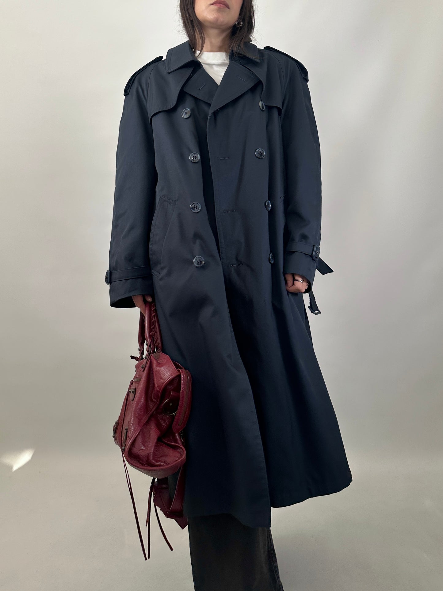 Classic Trench Coat with Removable Wool Lining