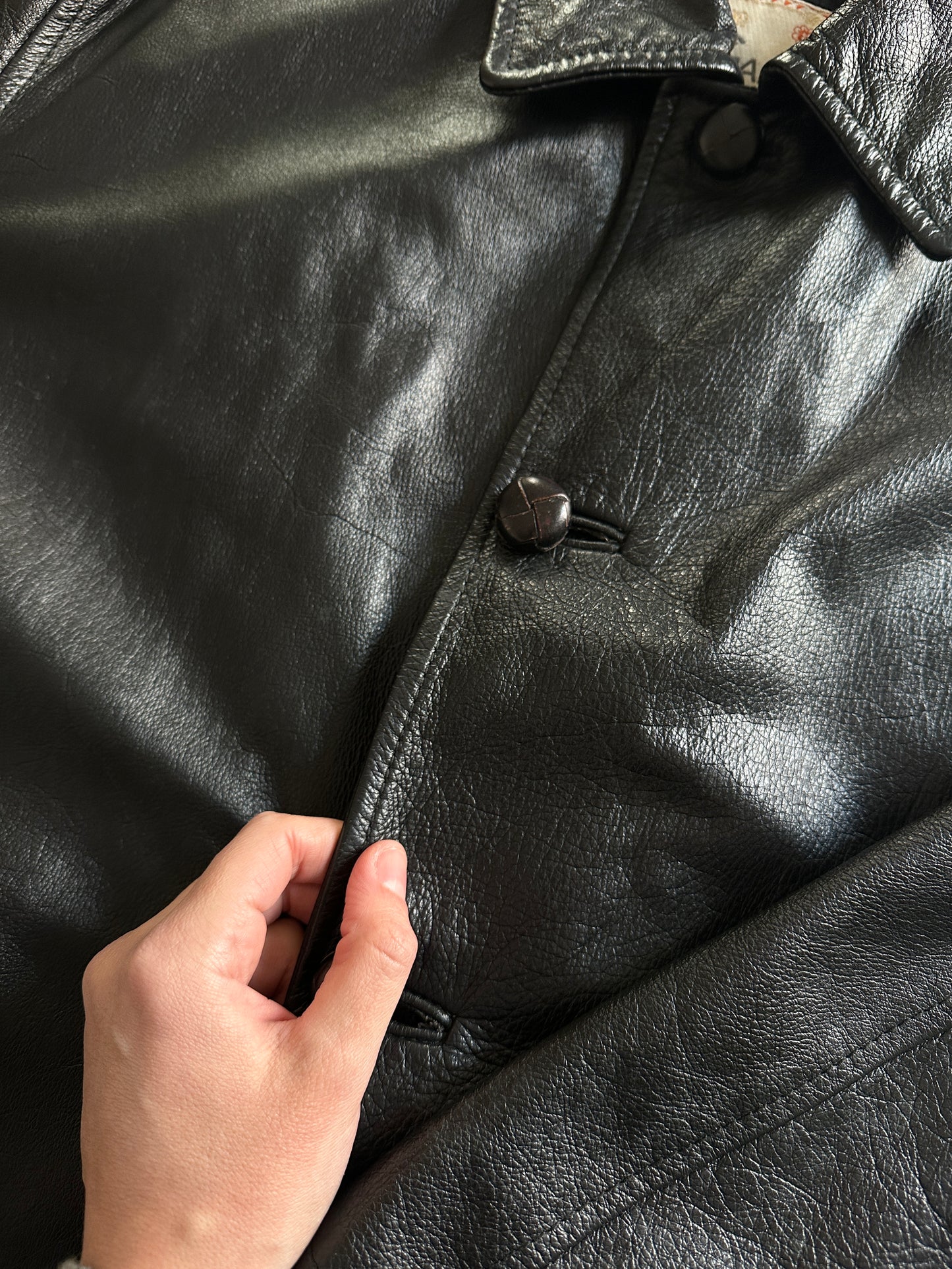 Vintage Oversized Leather Jacket