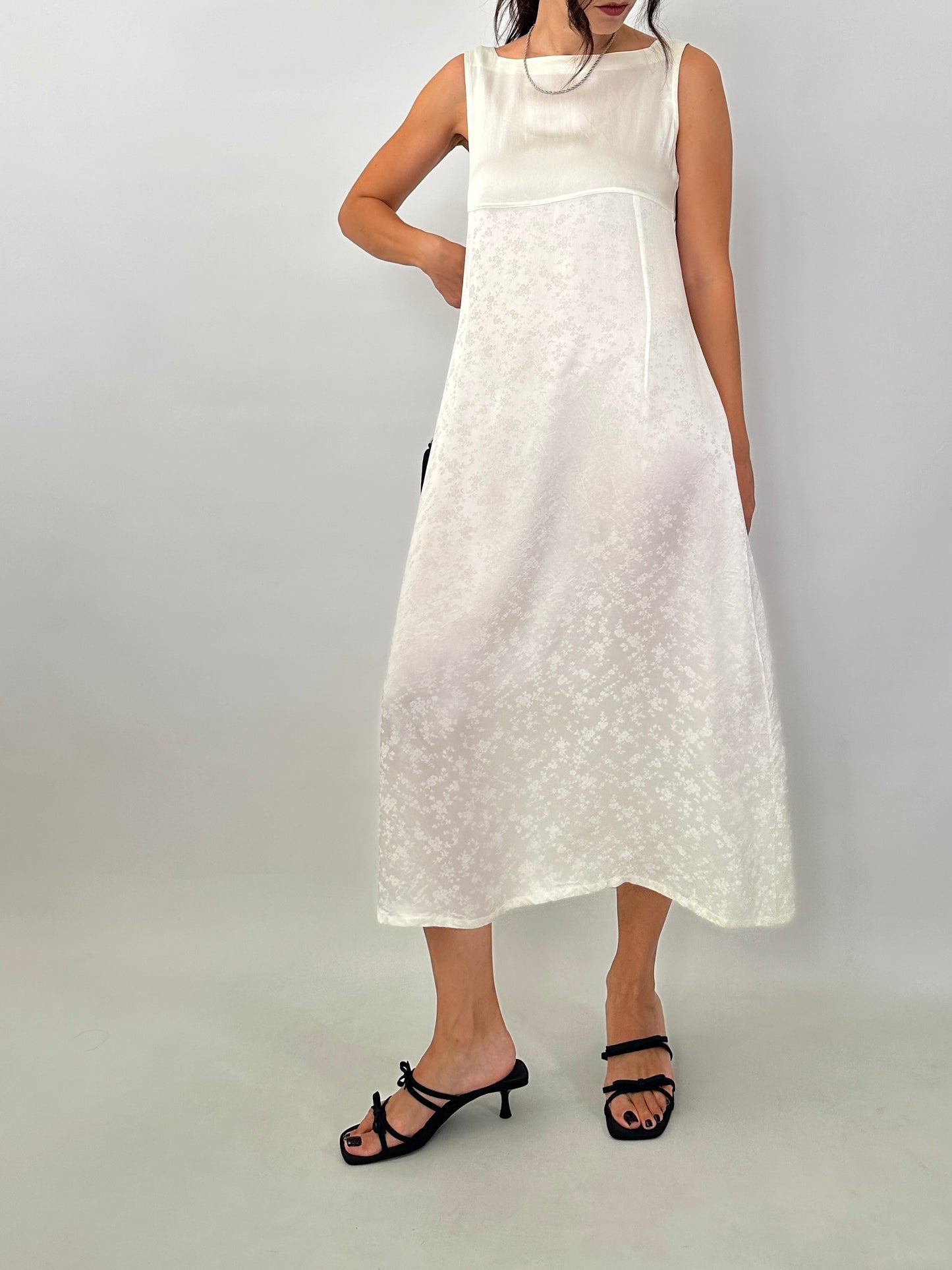 Jacquard satin vintage dress