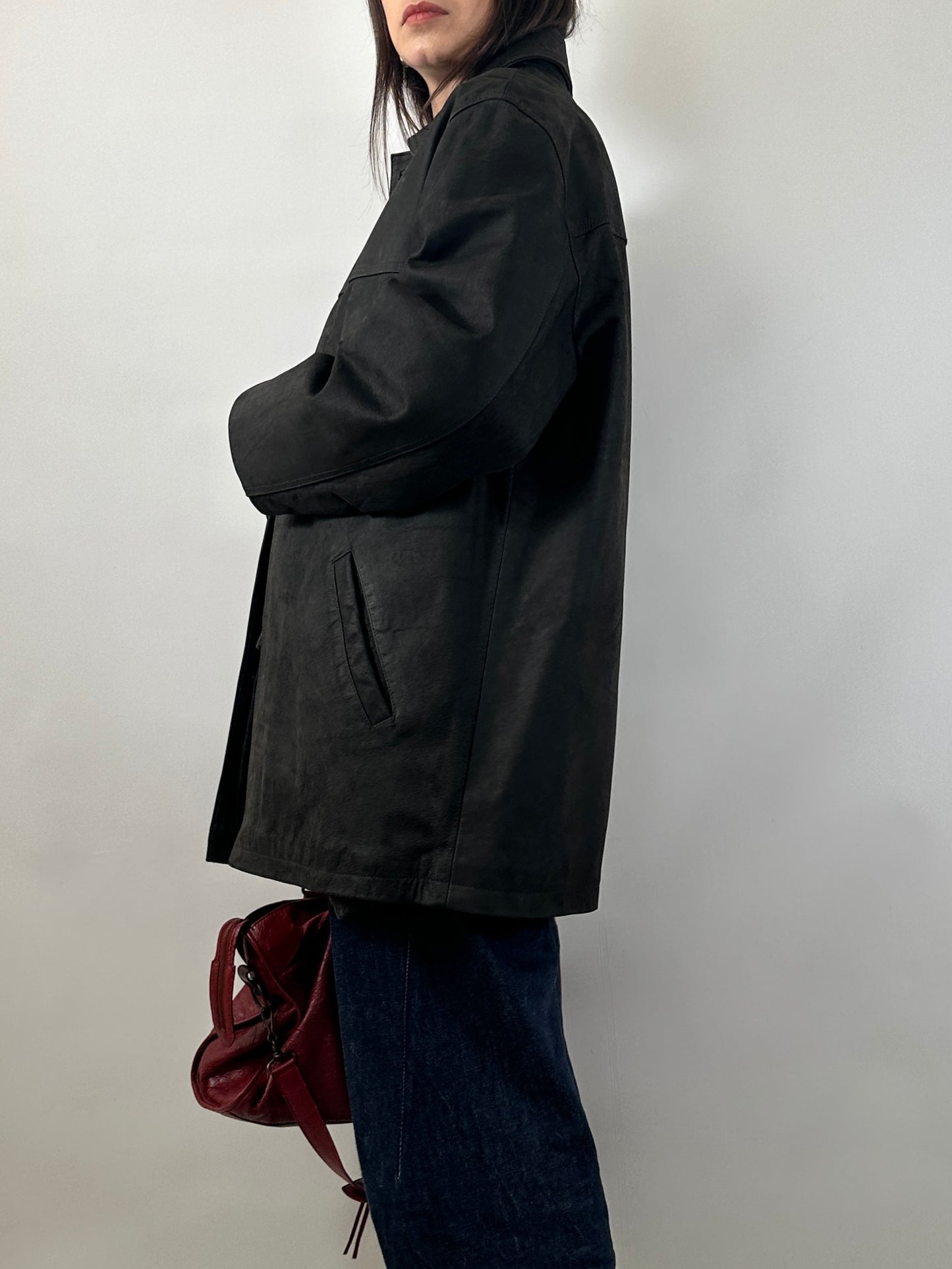 Black Buffalo Leather Jacket