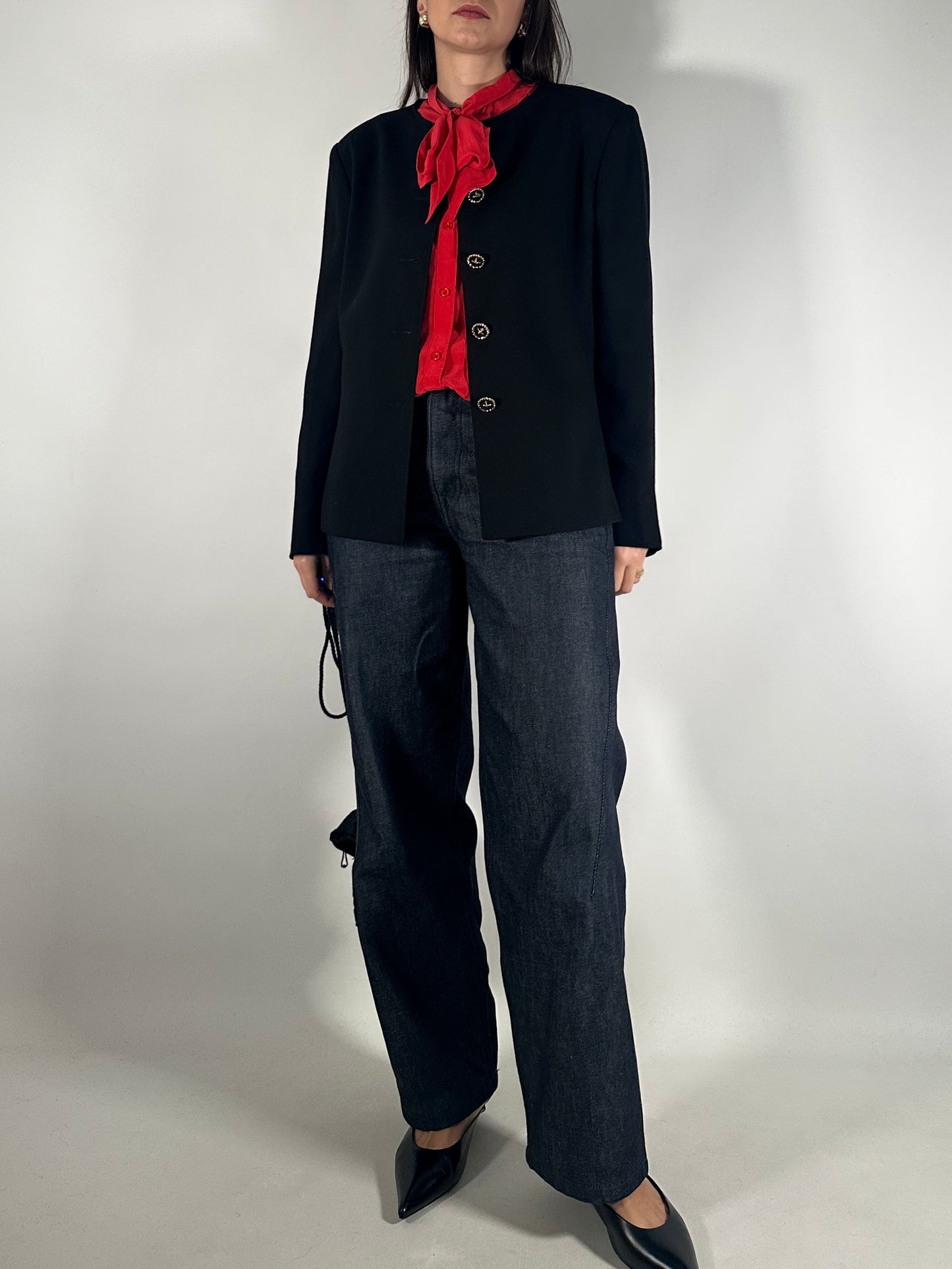 Marella Vintage Wool Jacket with Button Detail