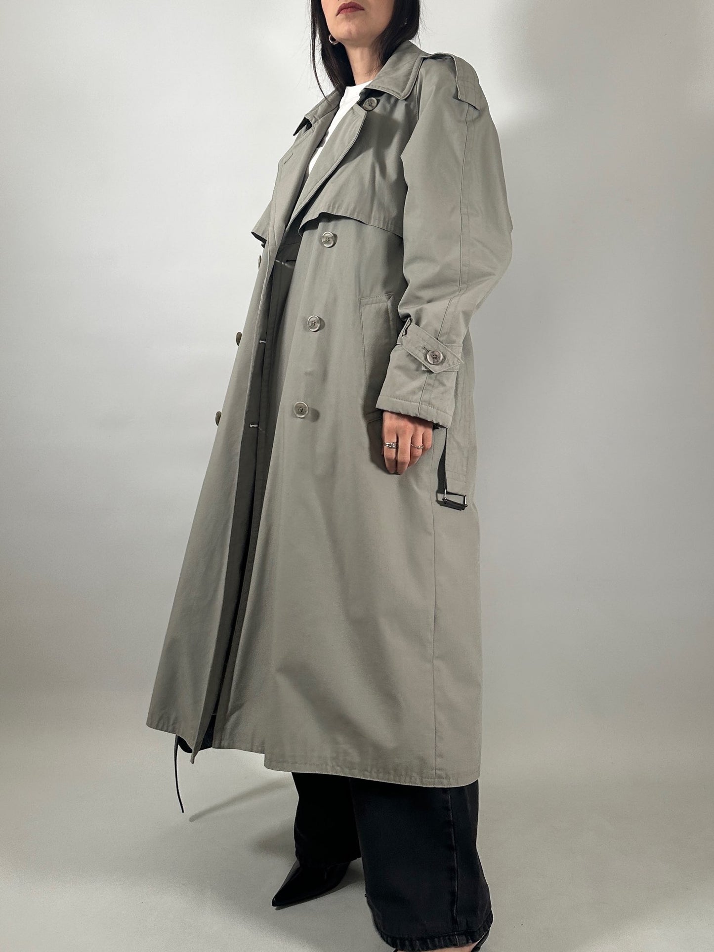 Vintage Trench Coat with Removable Lining