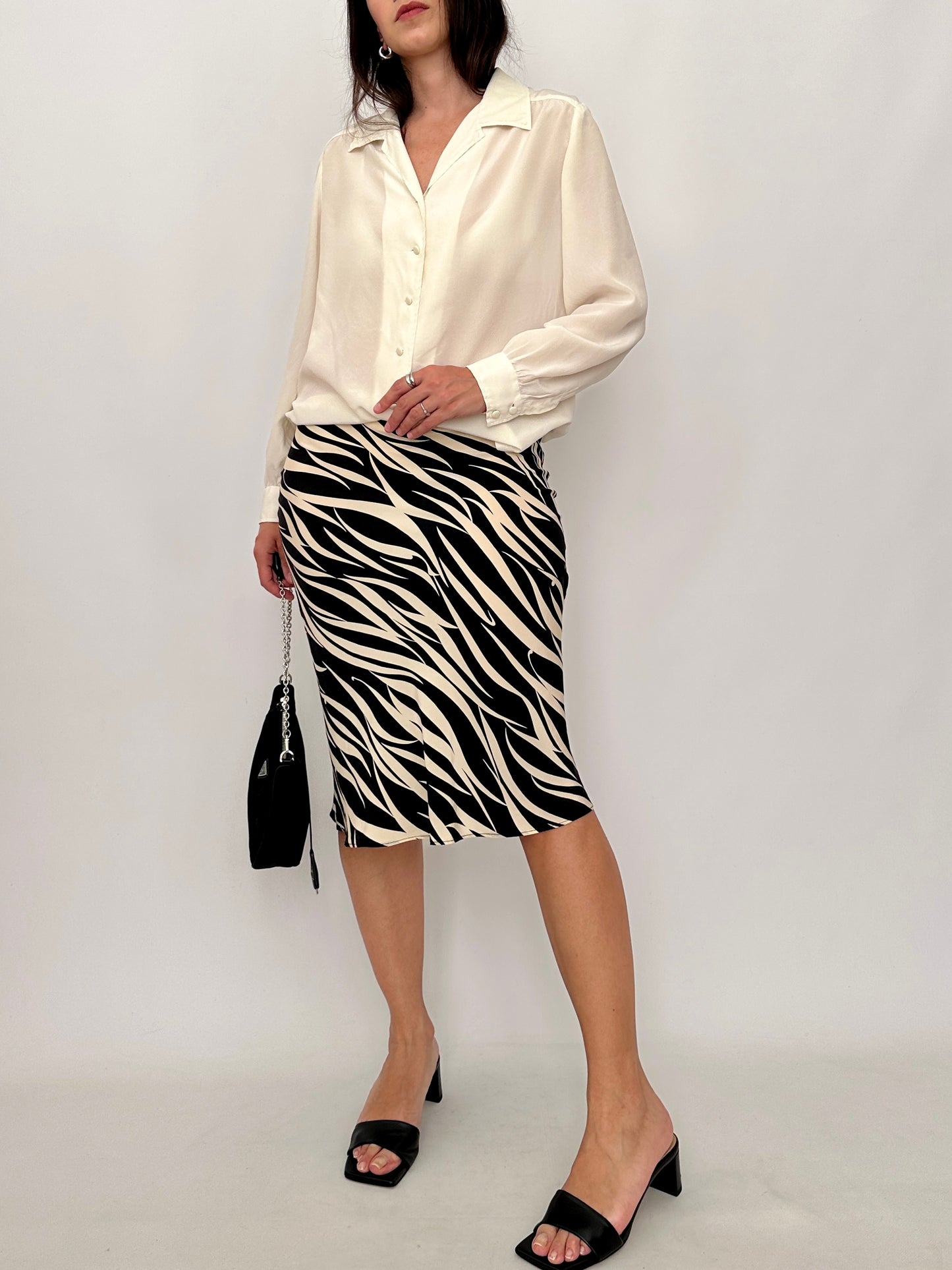 Vintage Ivory Silk Shirt