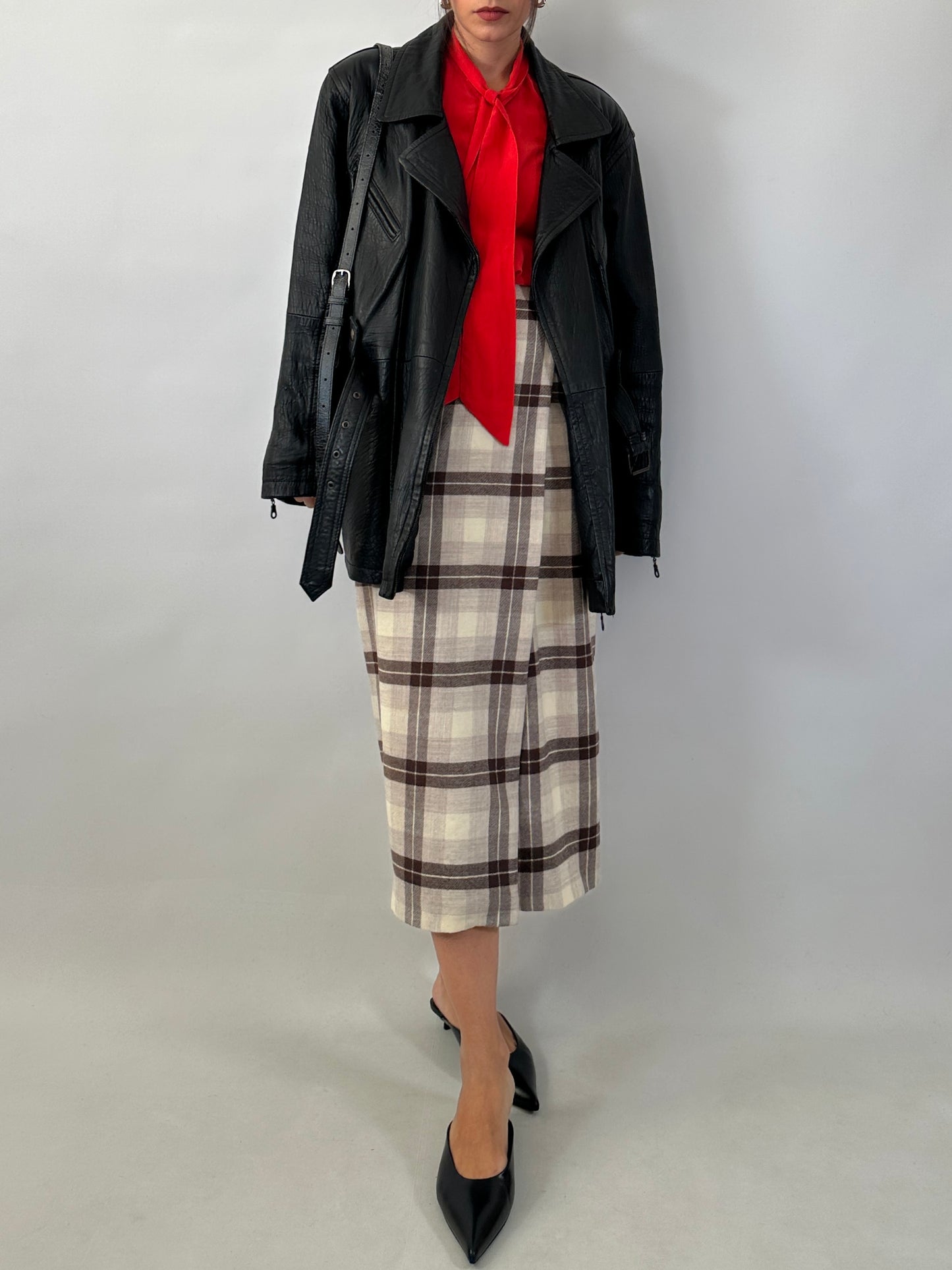 Handmade tartan wrap skirt