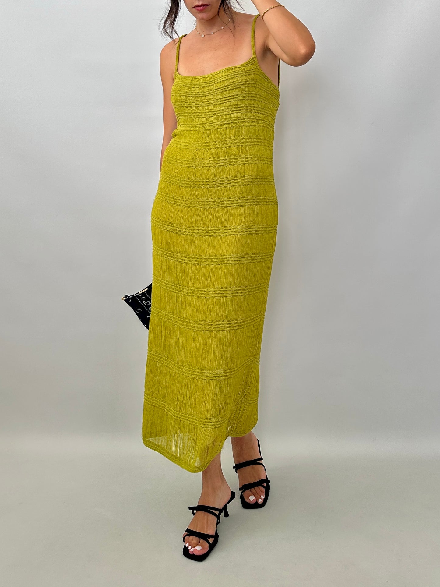 Roberto Cavalli crochet and fringe dress