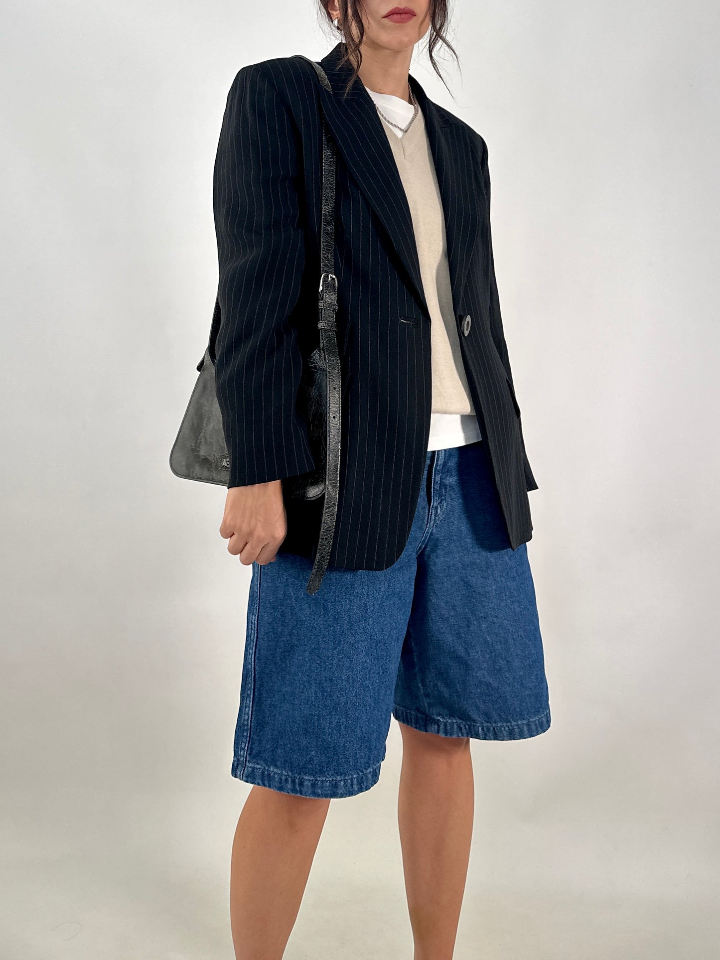 Marella pinstripe slim fit blazer
