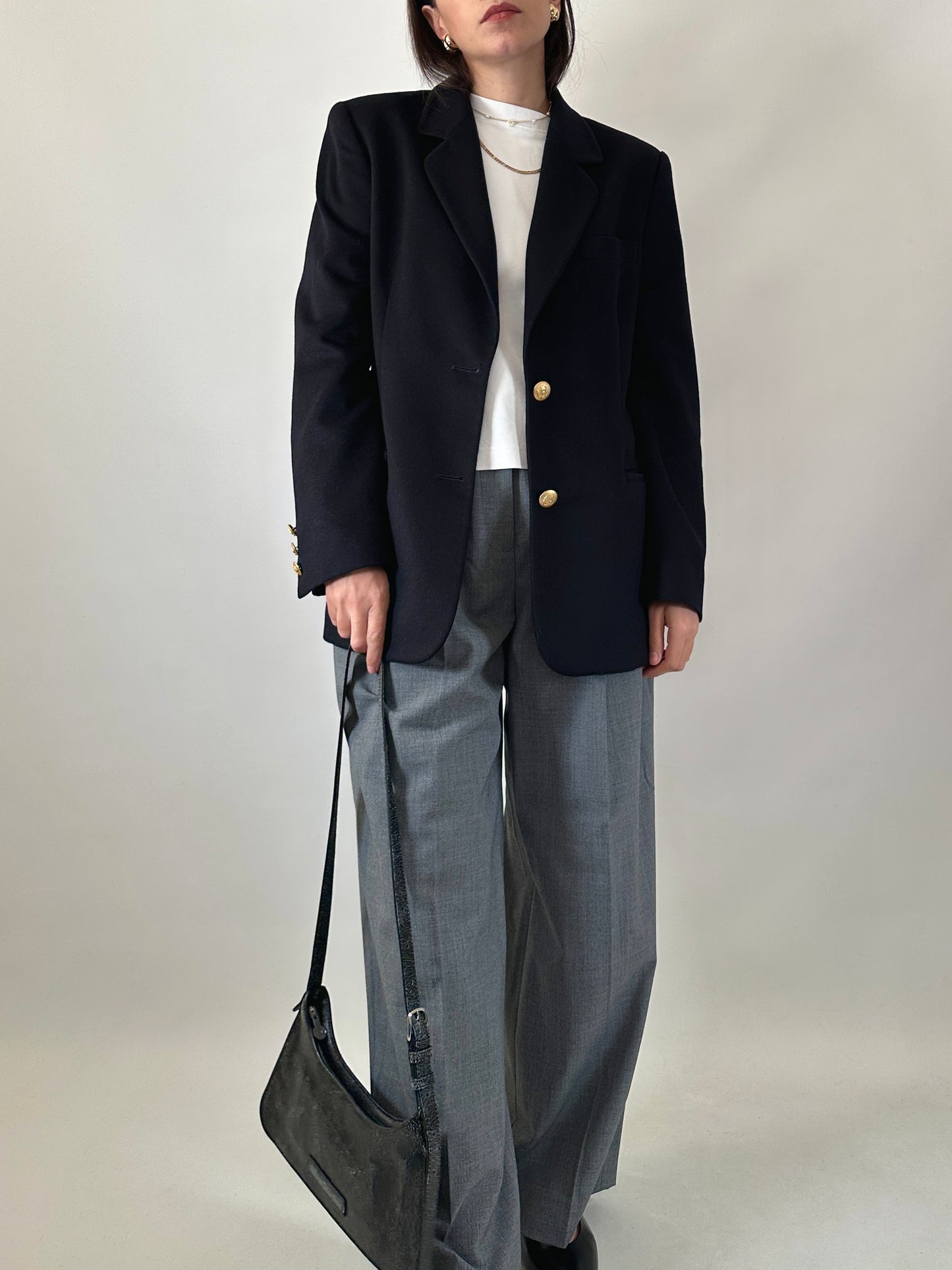Vintage cashmere blend blazer