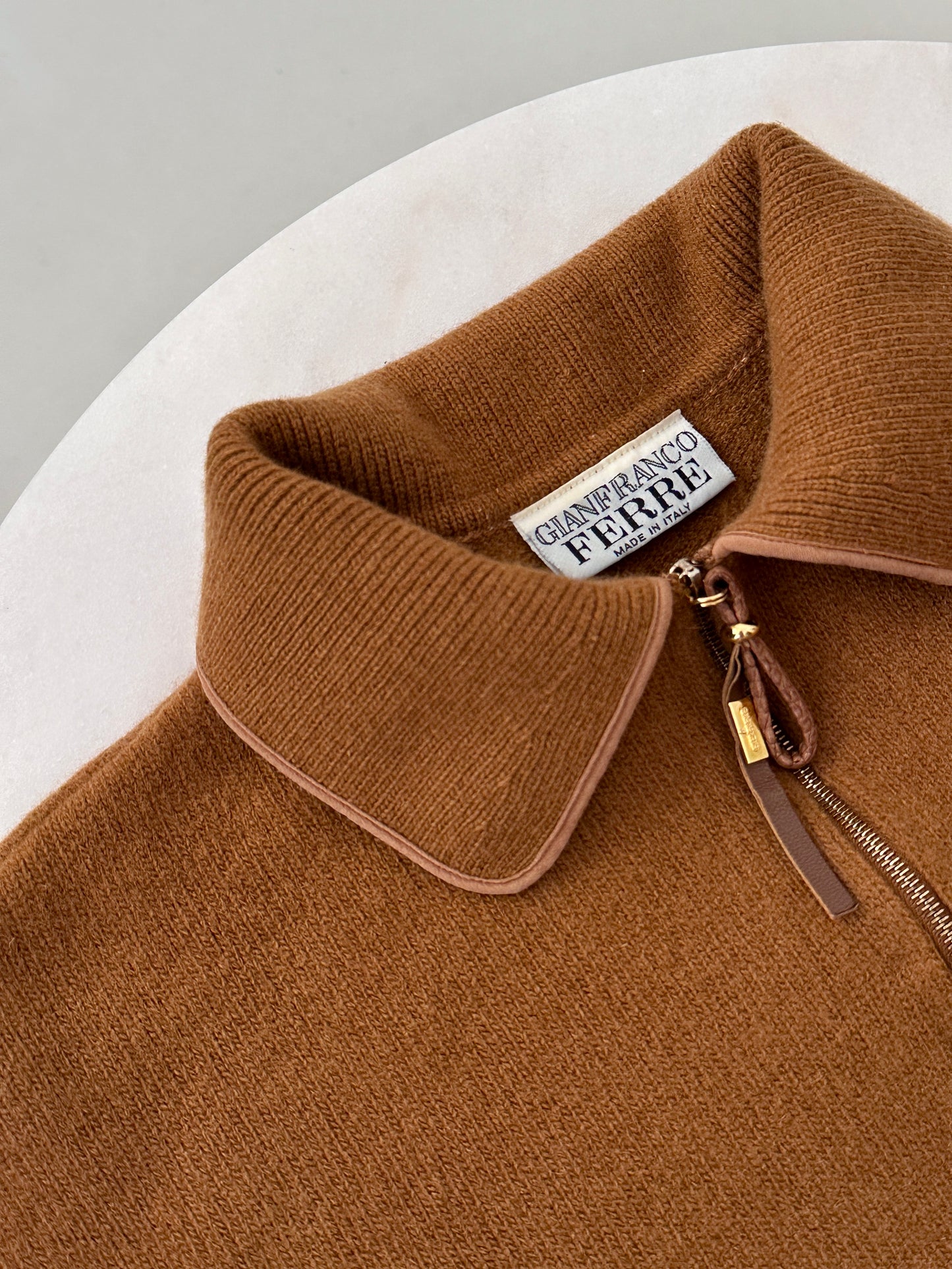 Vintage Gianfranco Ferré cashmere polo sweater