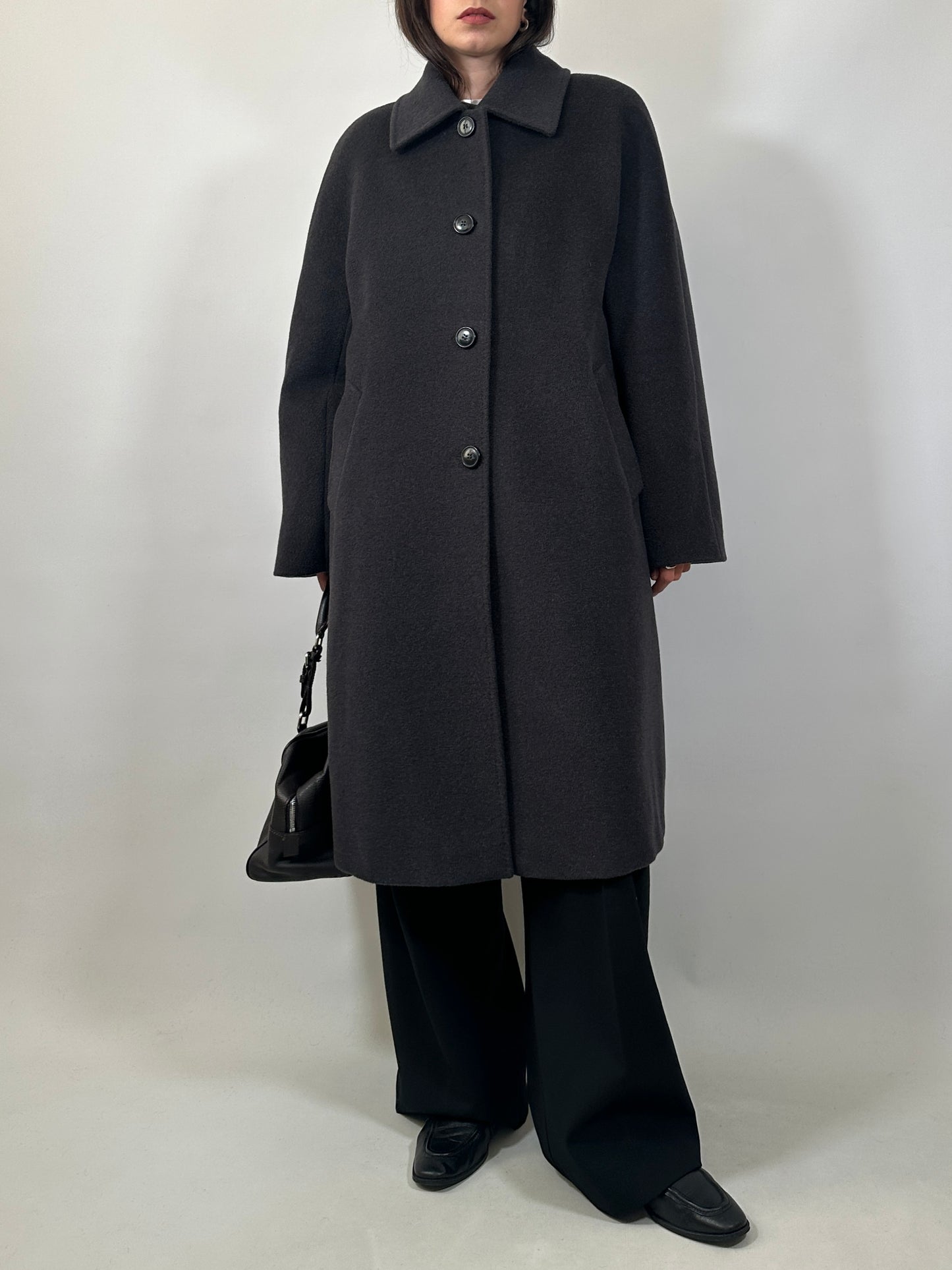 Essential Pure Wool Grey Coat