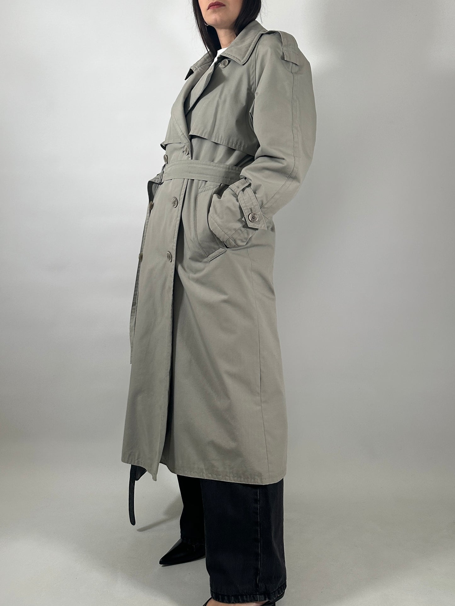 Vintage Trench Coat with Removable Lining