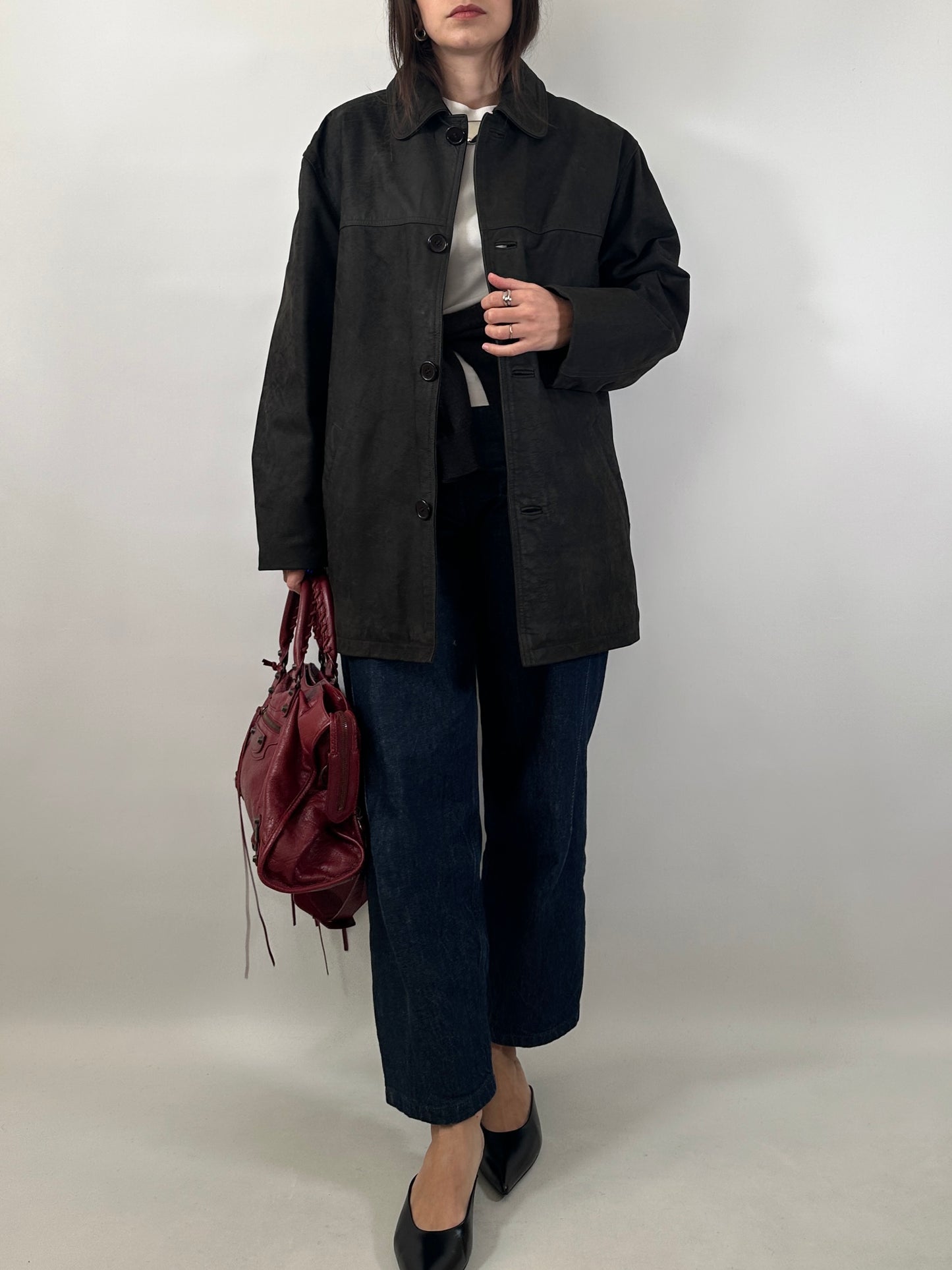 Black Buffalo Leather Jacket
