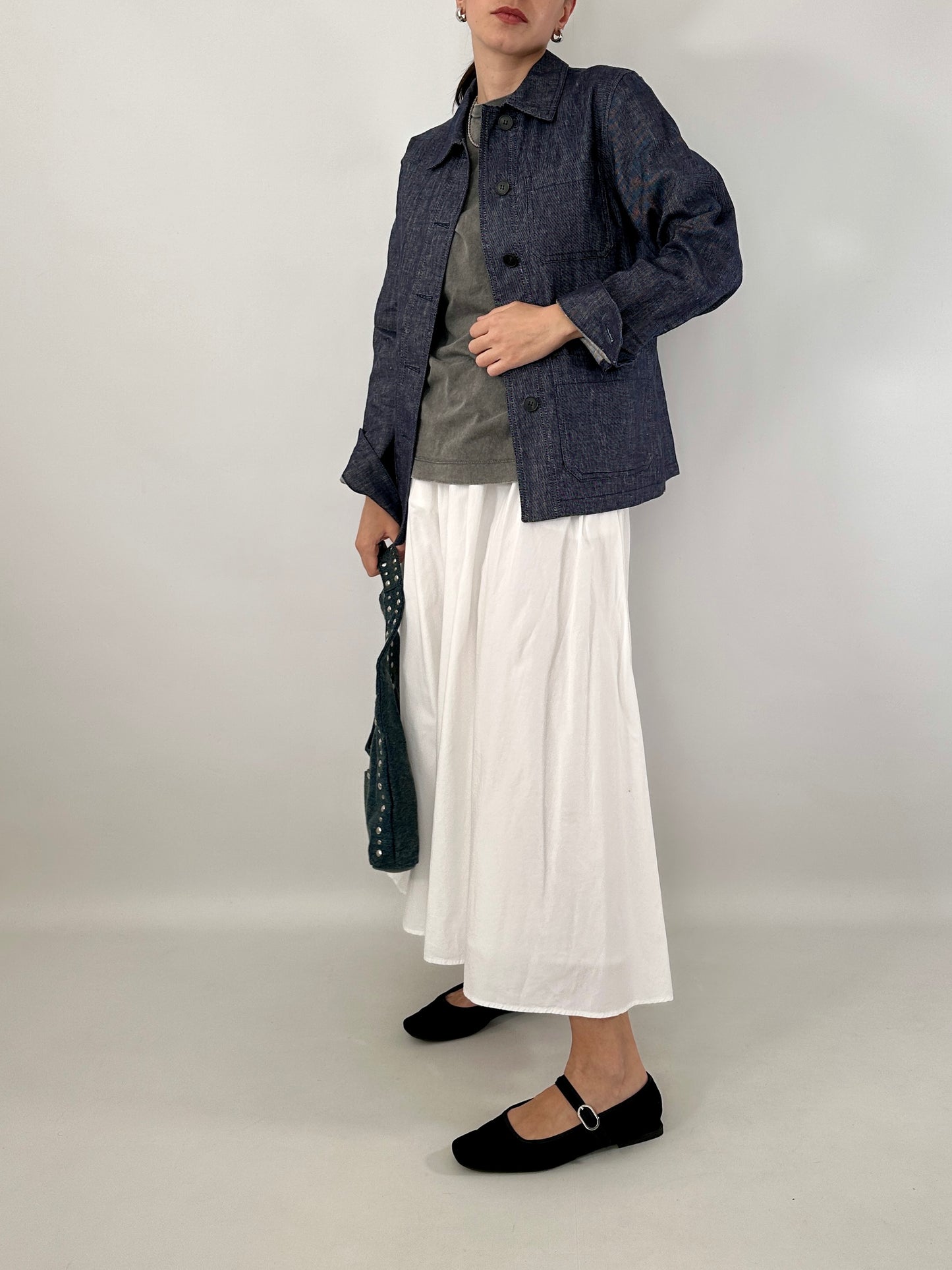 Max Mara linen and cotton denim jacket