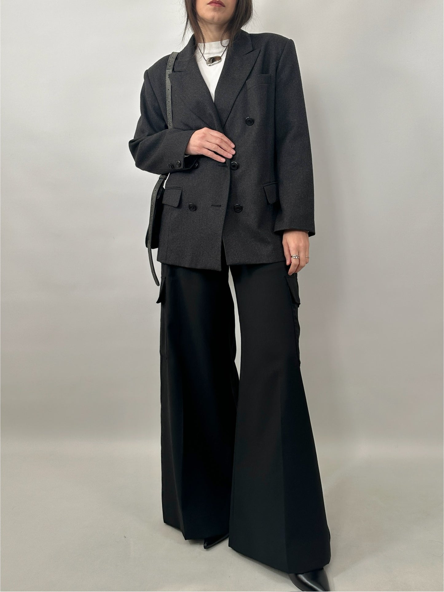 Vintage Roccobarocco Brushed Wool Blazer