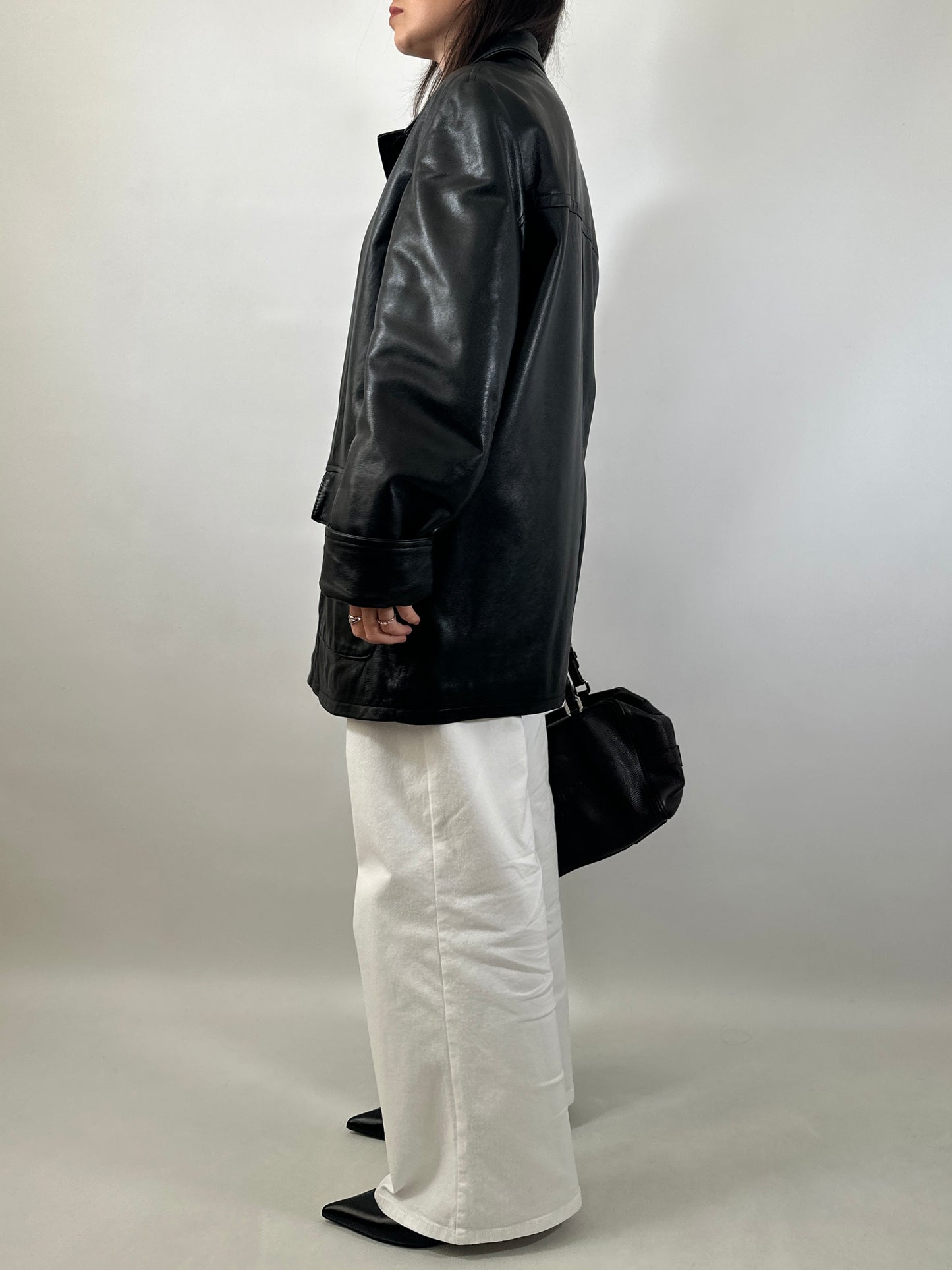 Soft Leather Utility Jacket