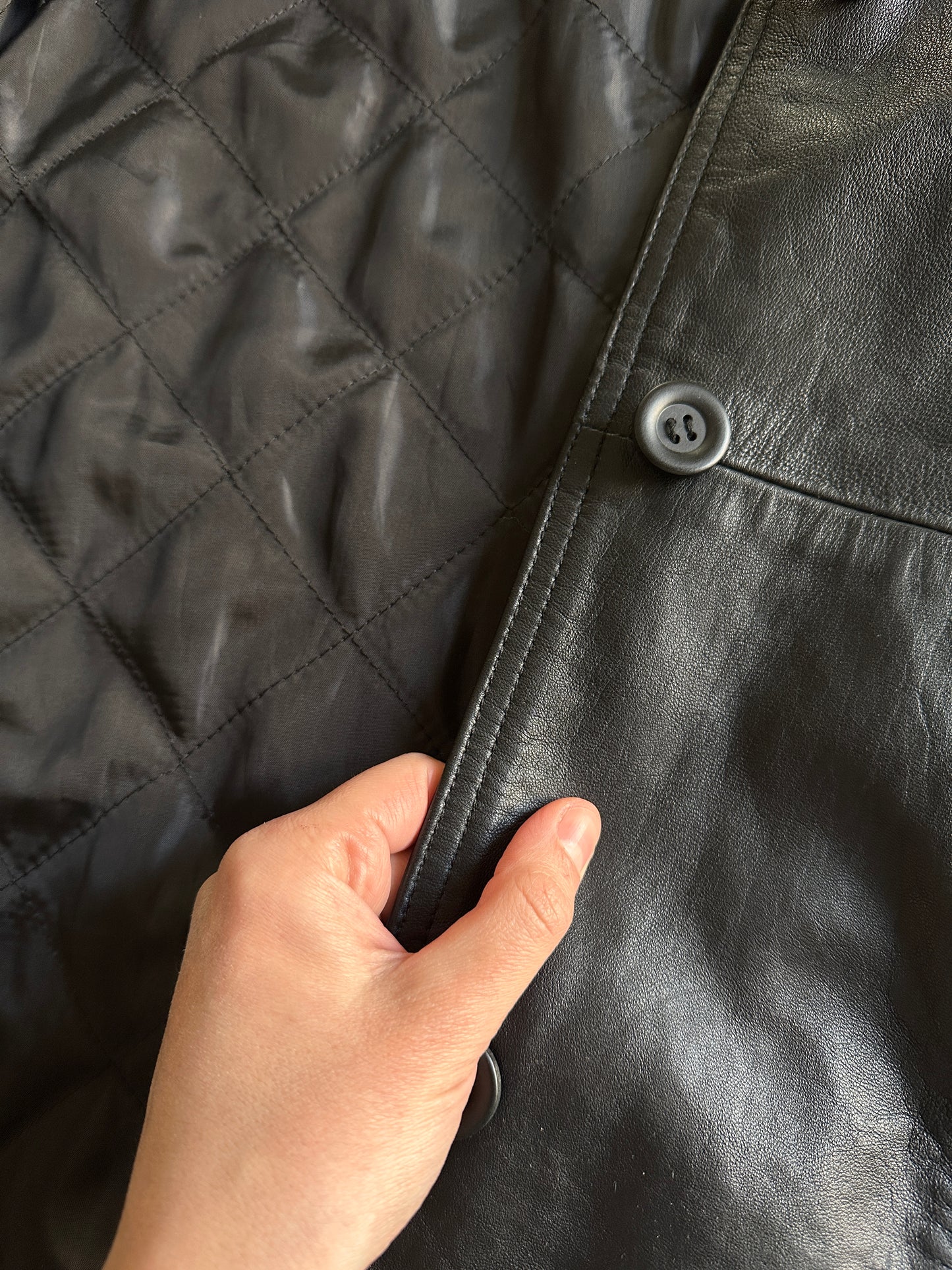 Vintage Leather Car Coat