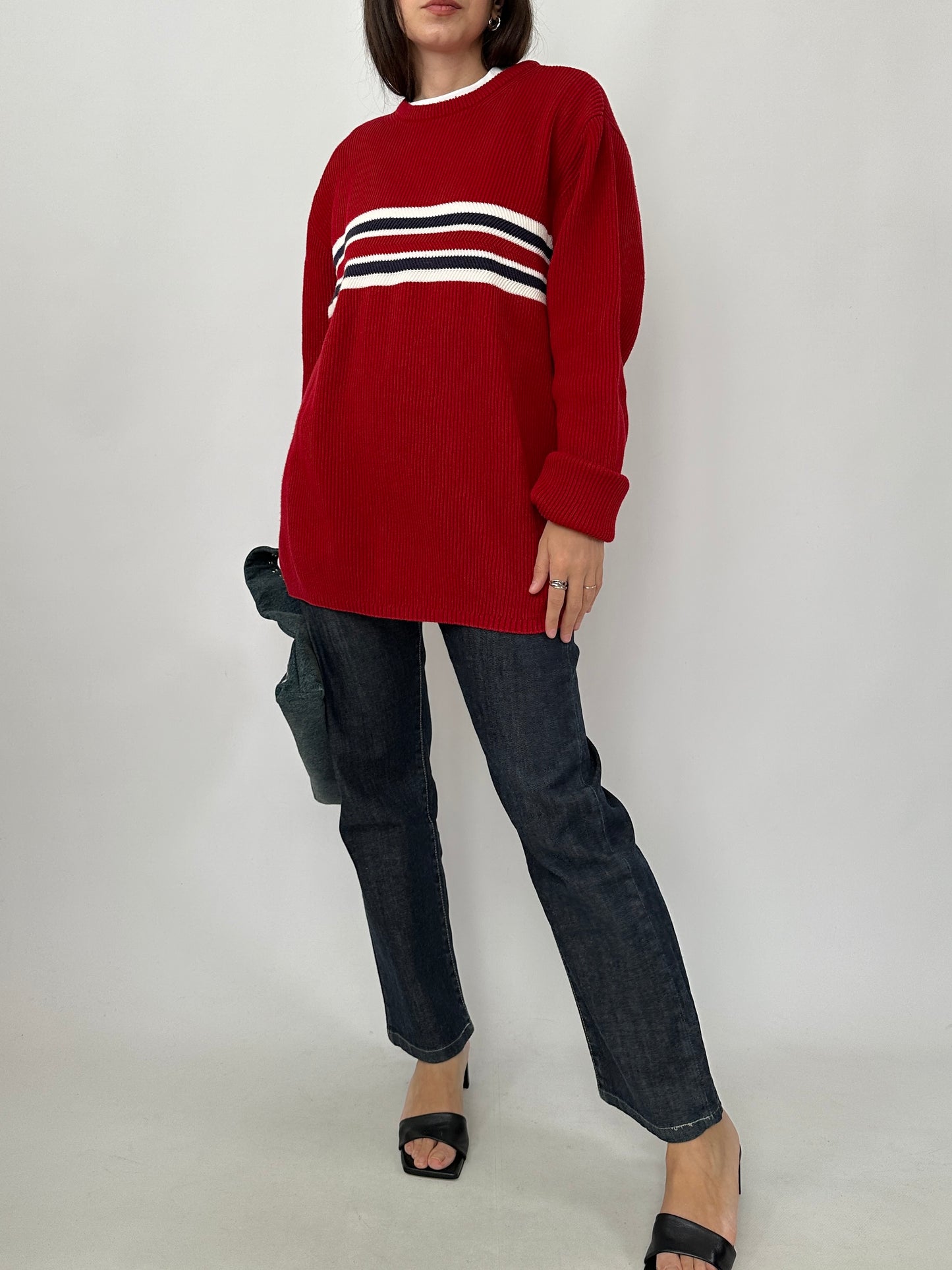 Tommy Hilfiger Rib Knit Pure Cotton Sweater