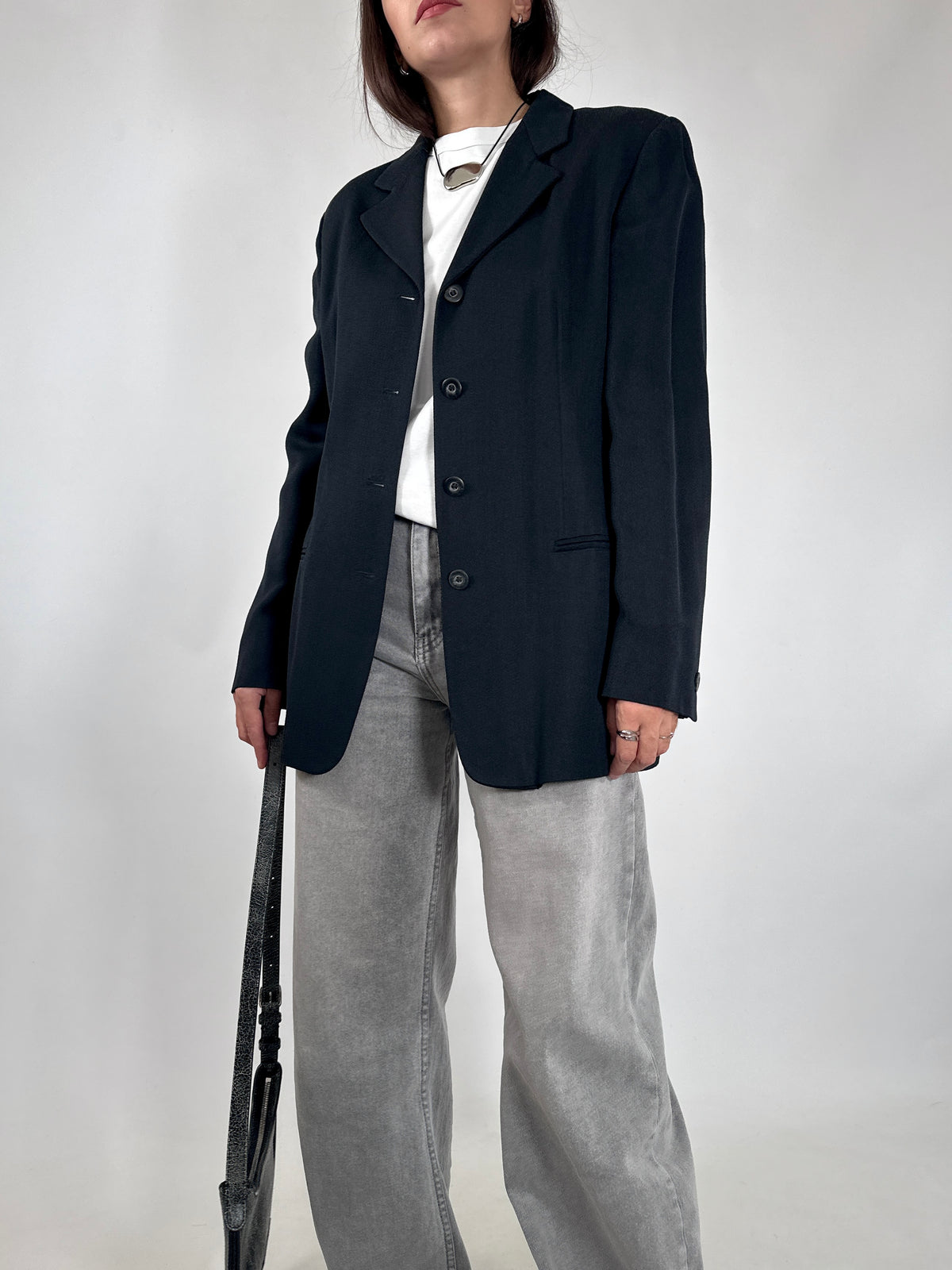 Marella Vintage Silk & Wool Blazer