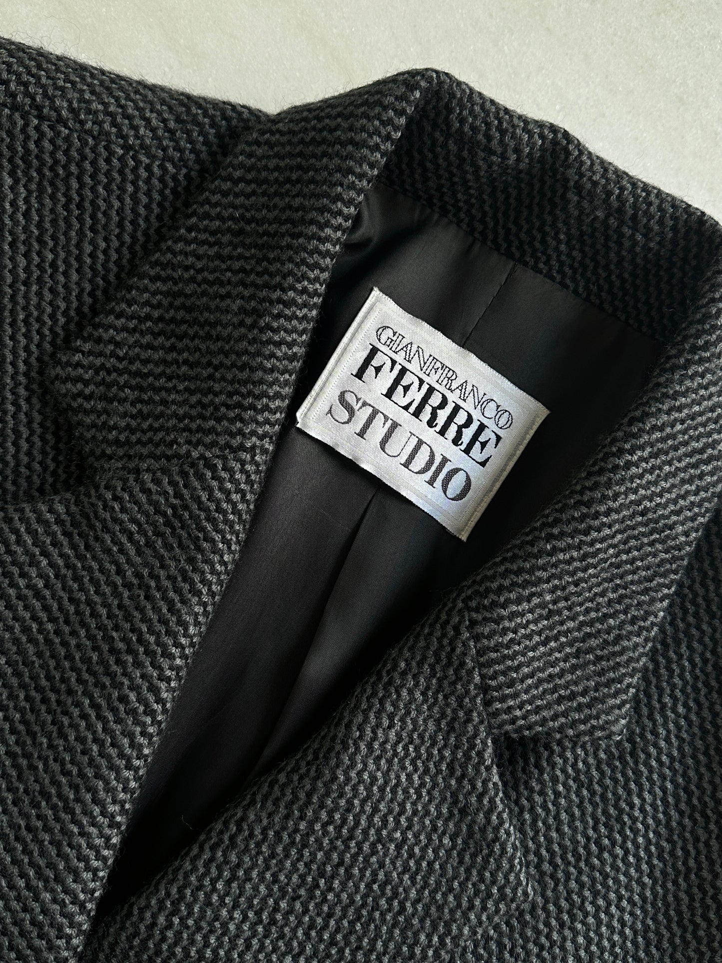 Vintage Ferré textured wool jacket