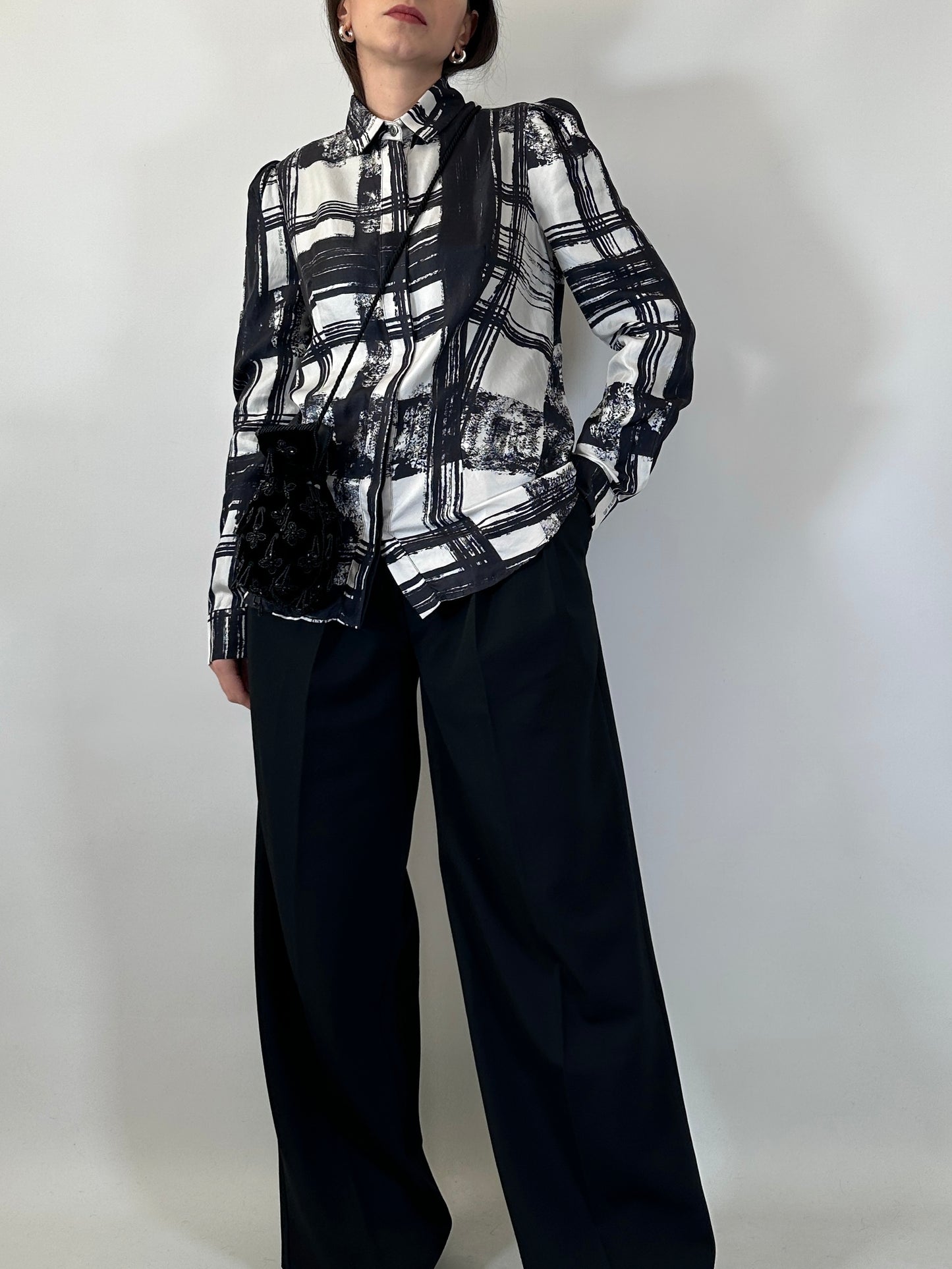 Ferré Vintage Silk Printed Shirt
