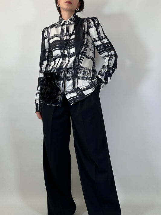 Ferré Vintage Silk Printed Shirt