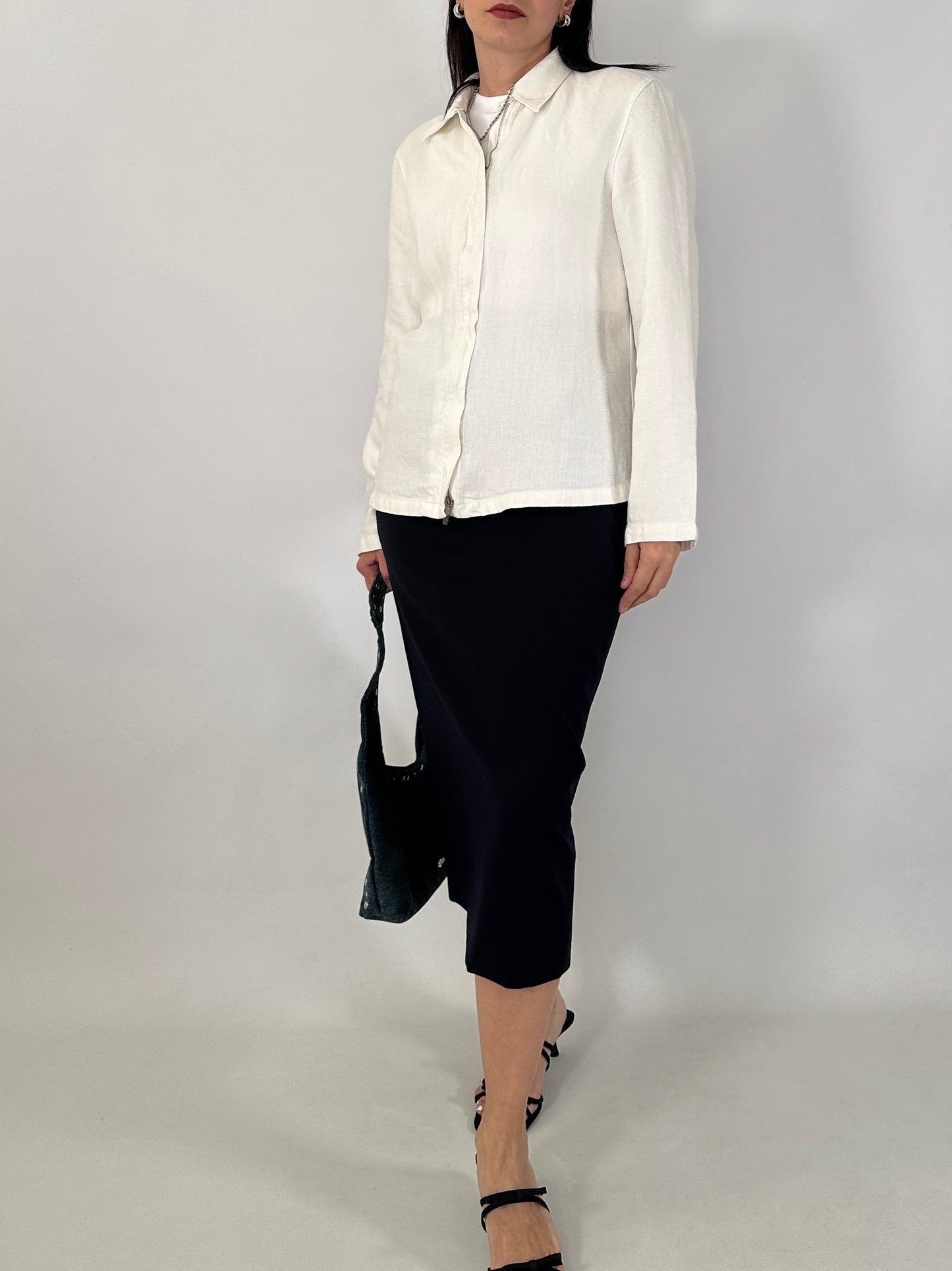 Max Mara zipped linen jacket