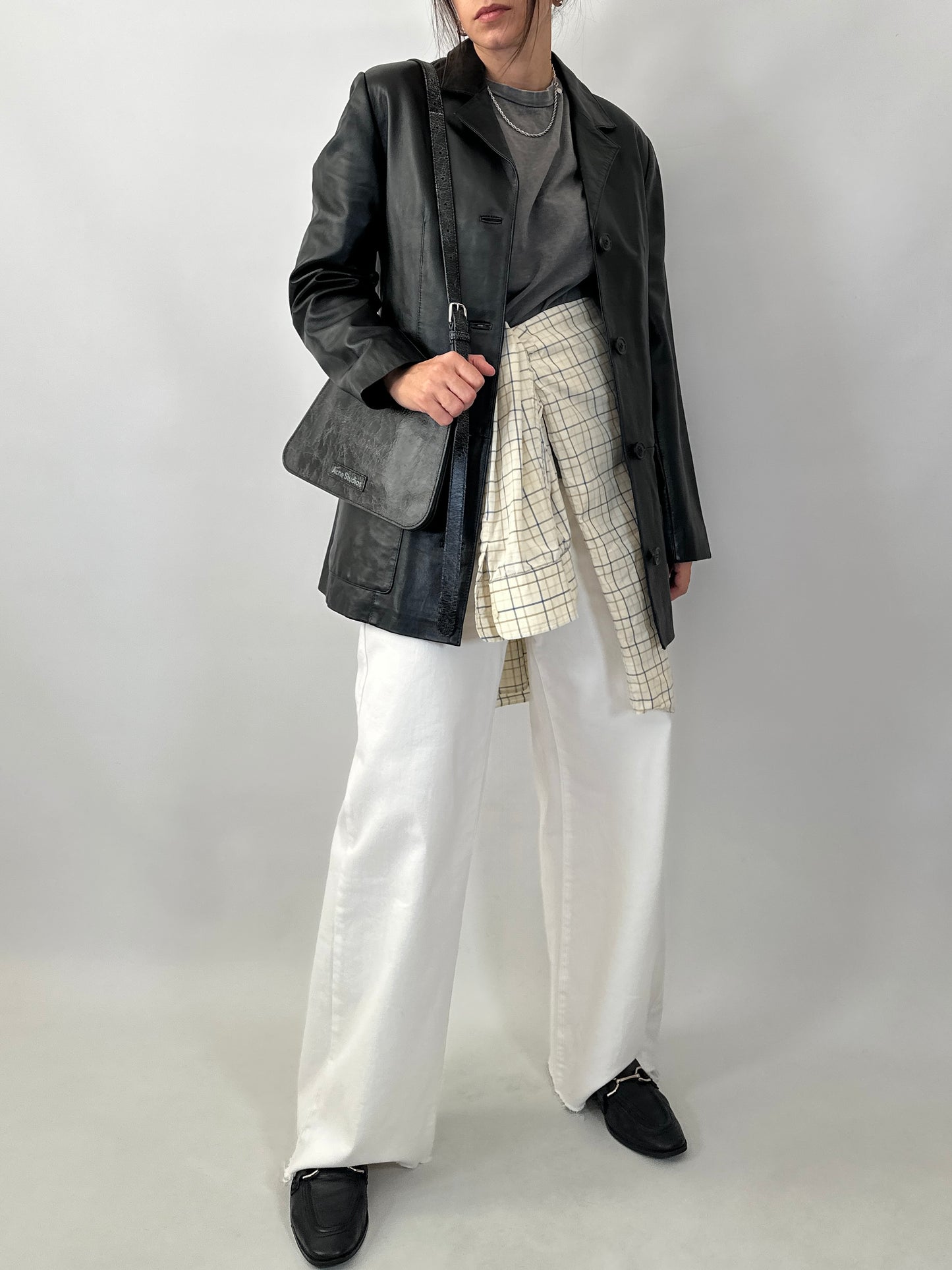 Soft lambskin leather jacket