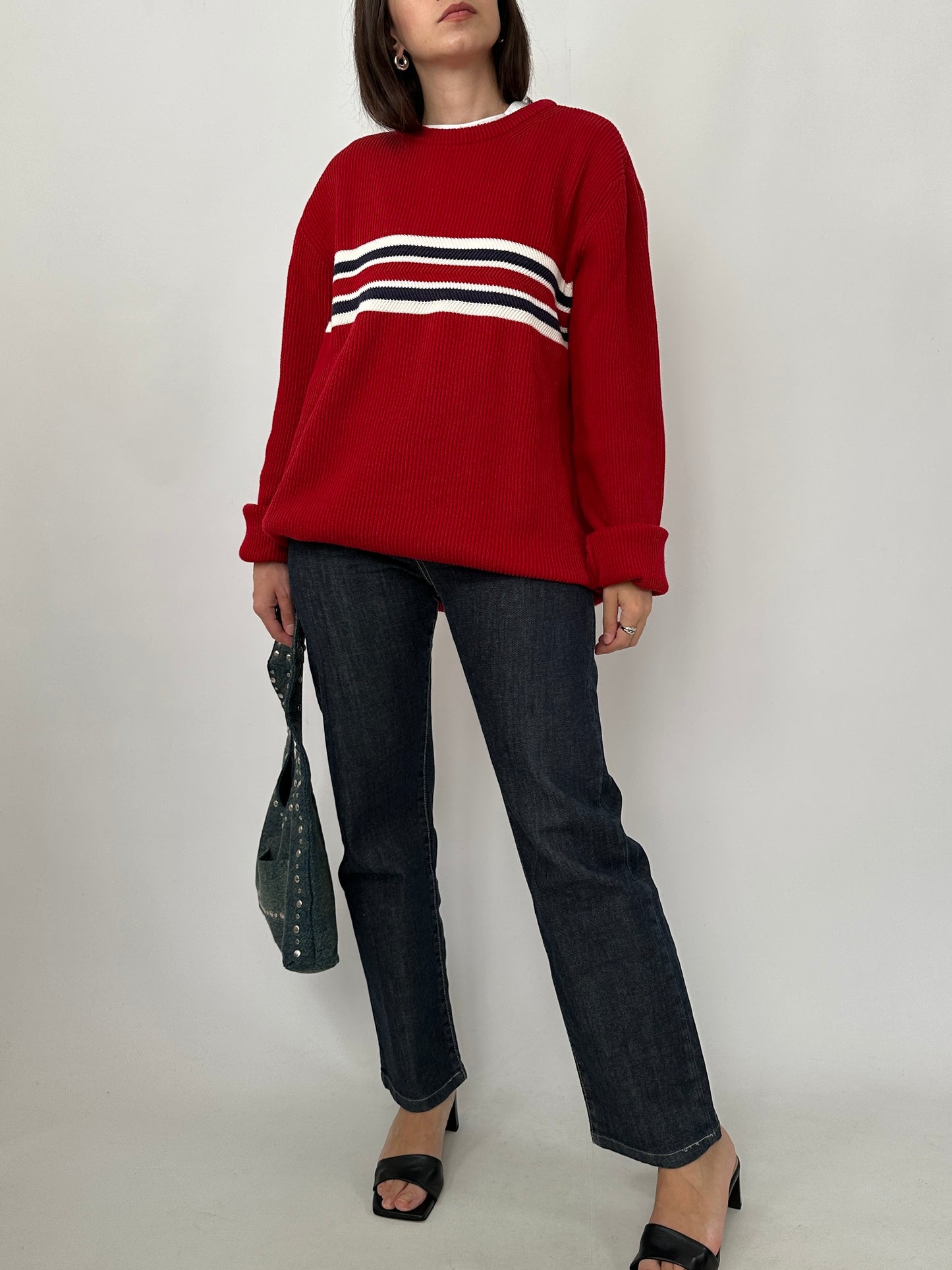Tommy Hilfiger Rib Knit Pure Cotton Sweater