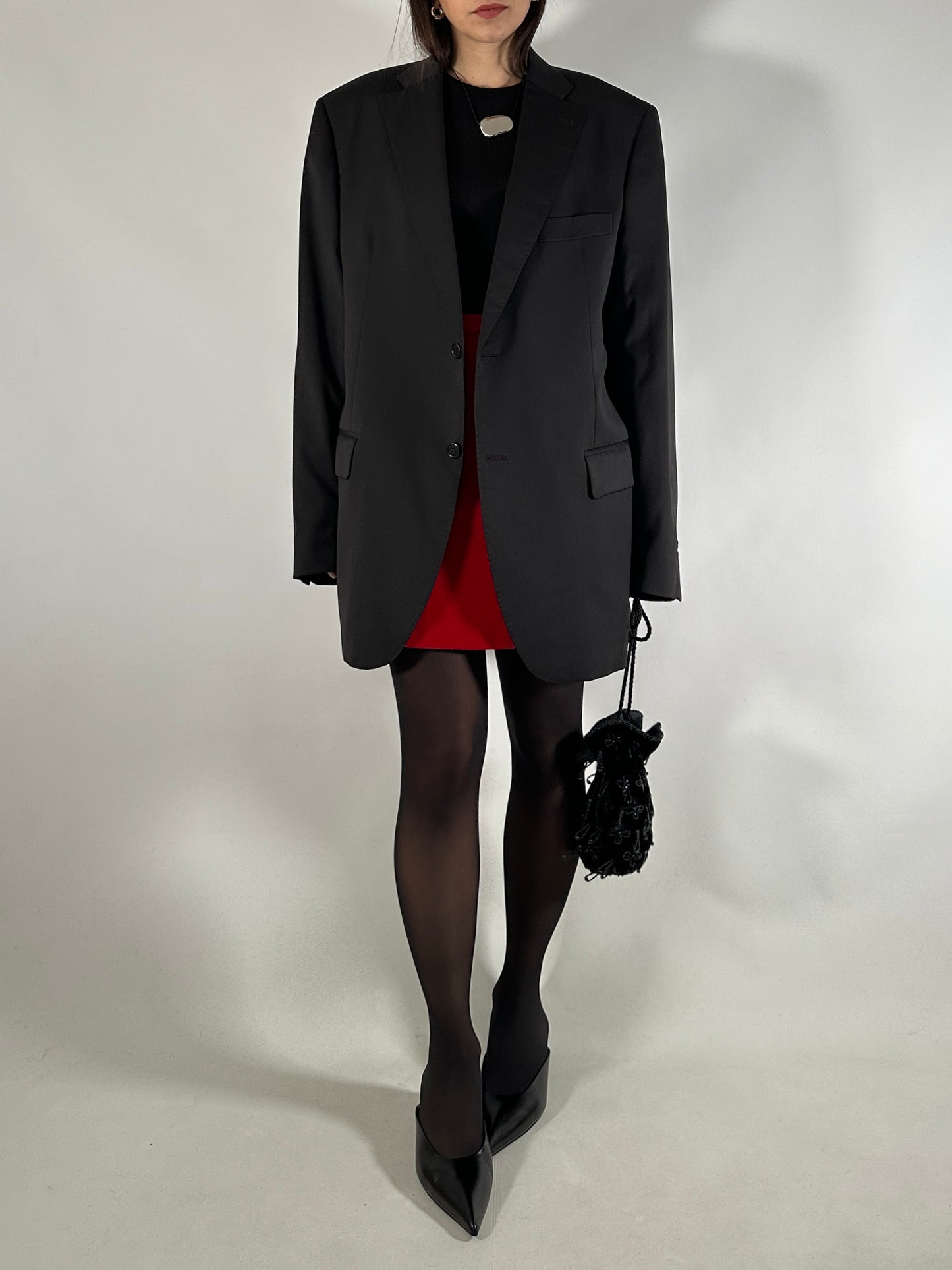 Vintage Black Tailored Blazer