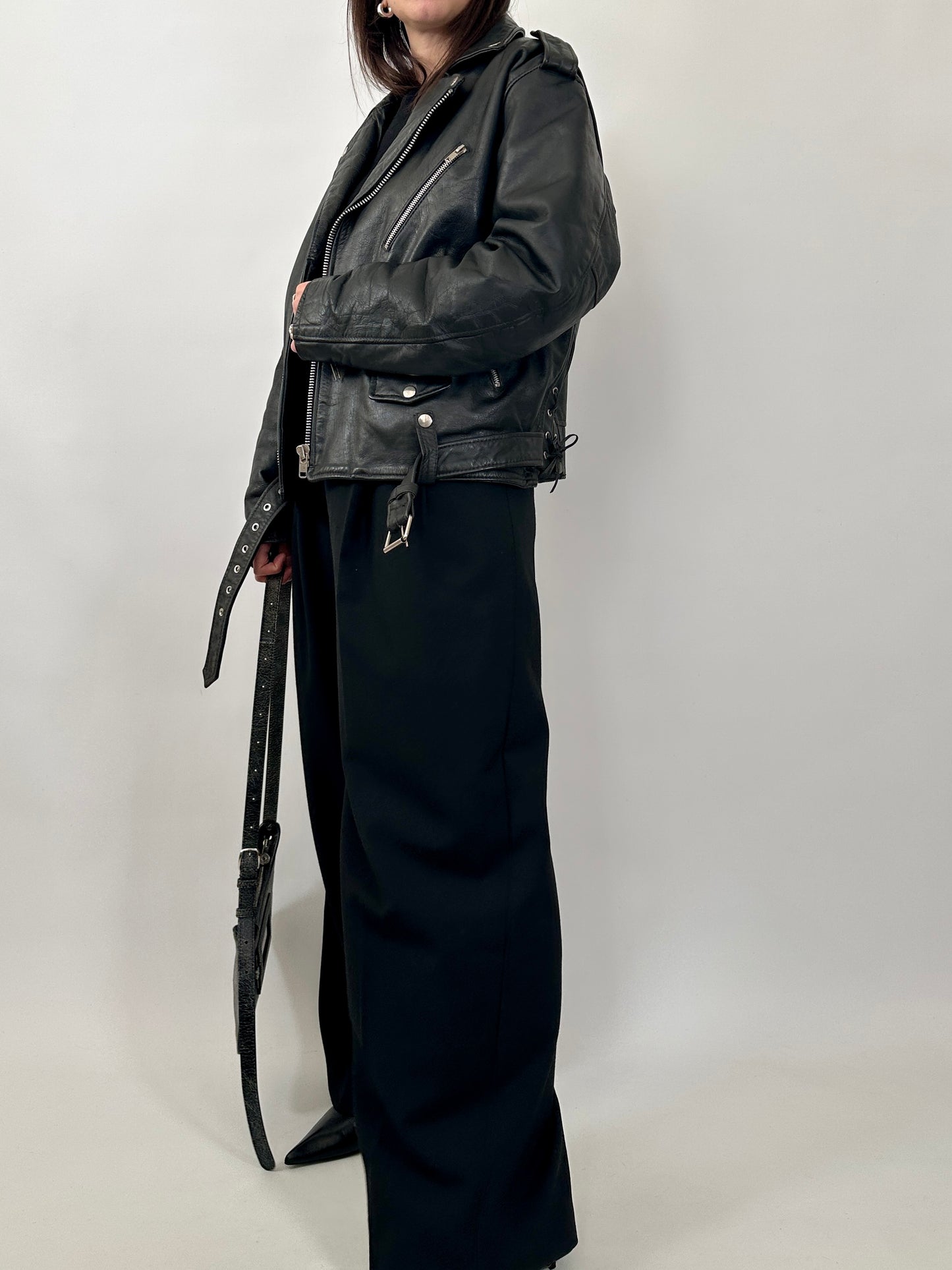 Vintage Leather Perfecto Biker Jacket