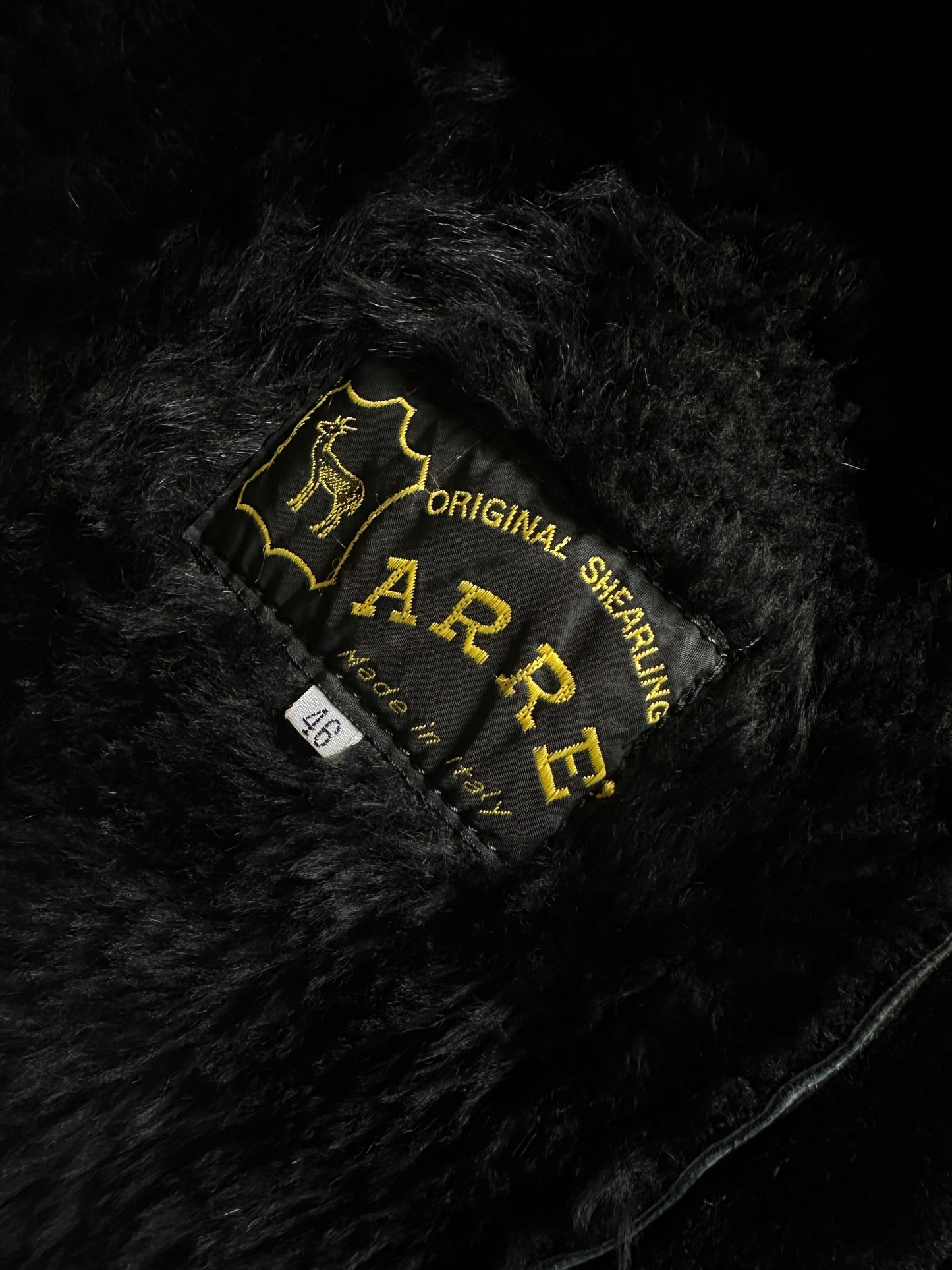 Black Suede Shearling Coat
