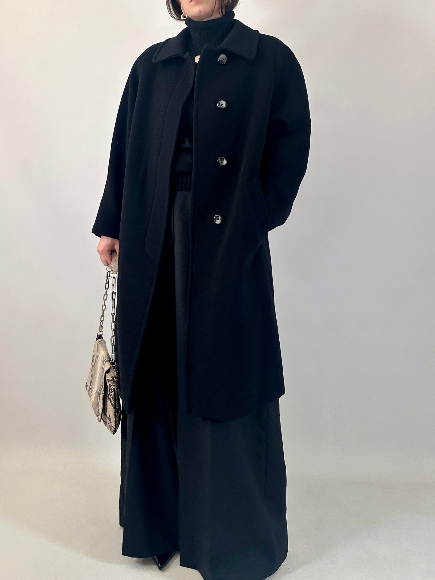 Vintage wool cashmere and angora coat