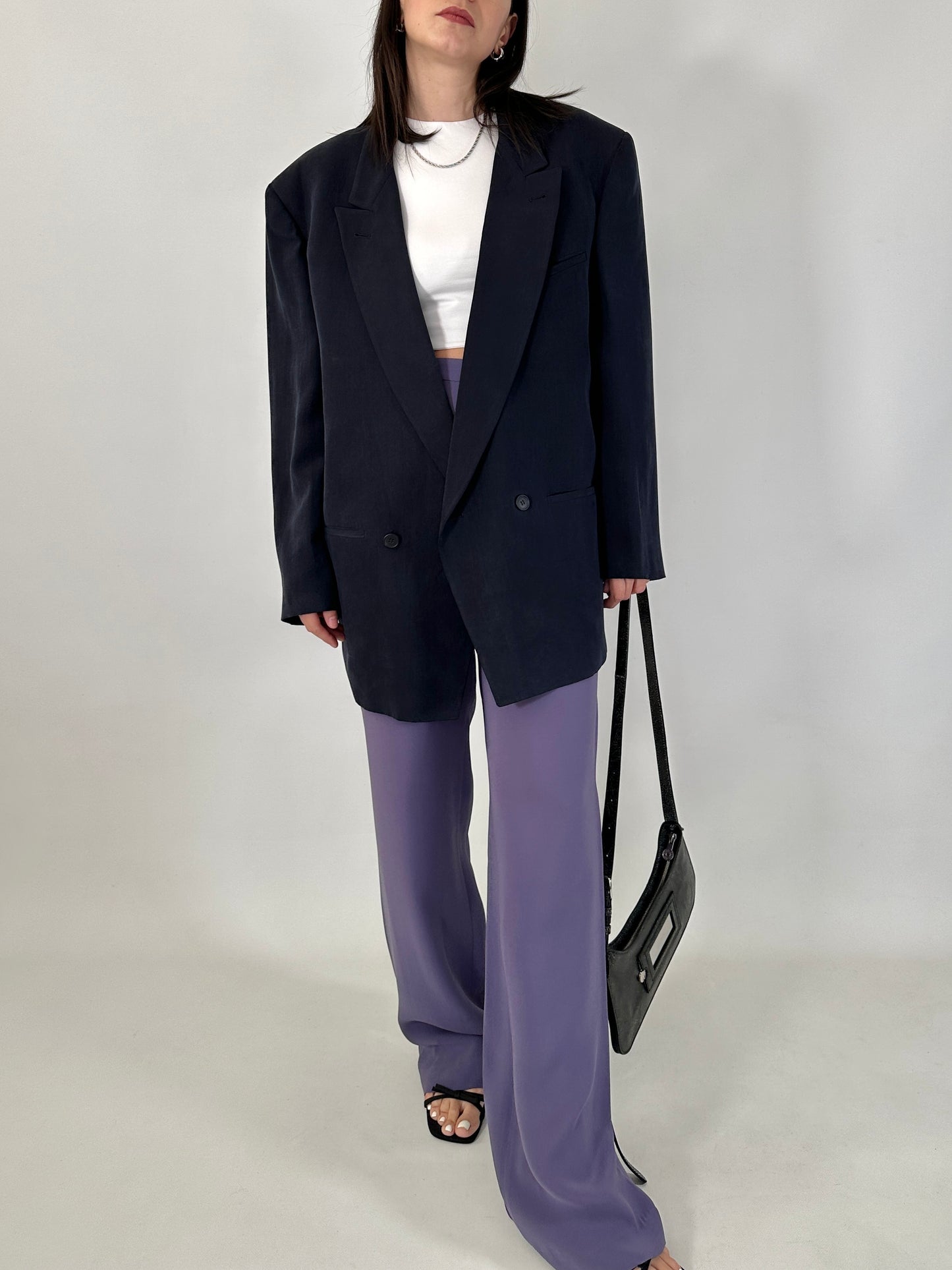 Vintage Byblos oversized silk blazer