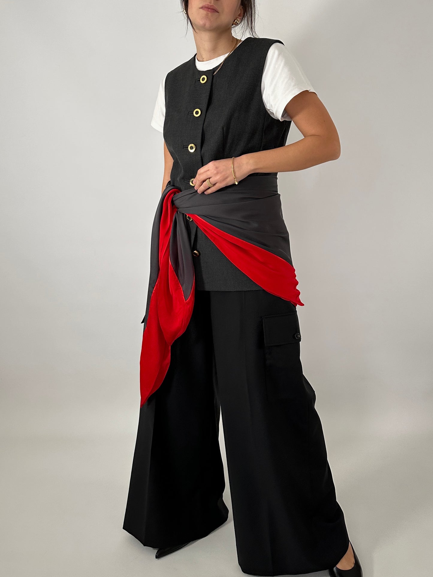 Giorgio Armani maxi square silk scarf